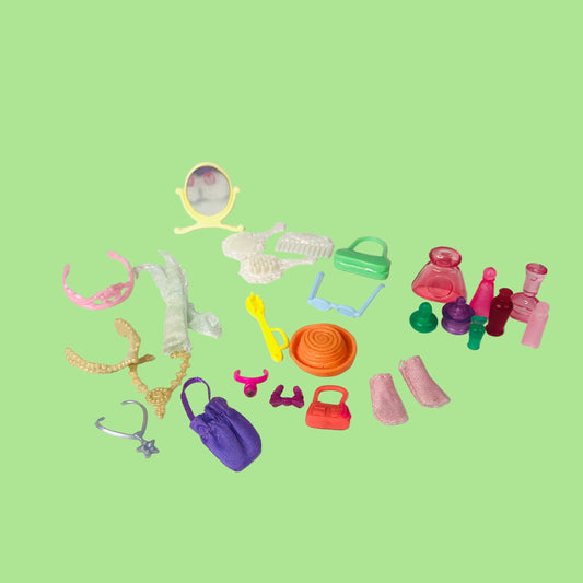Barbie Collection Of Dressing Table Beauty Accessories 25+ Pieces Bundle