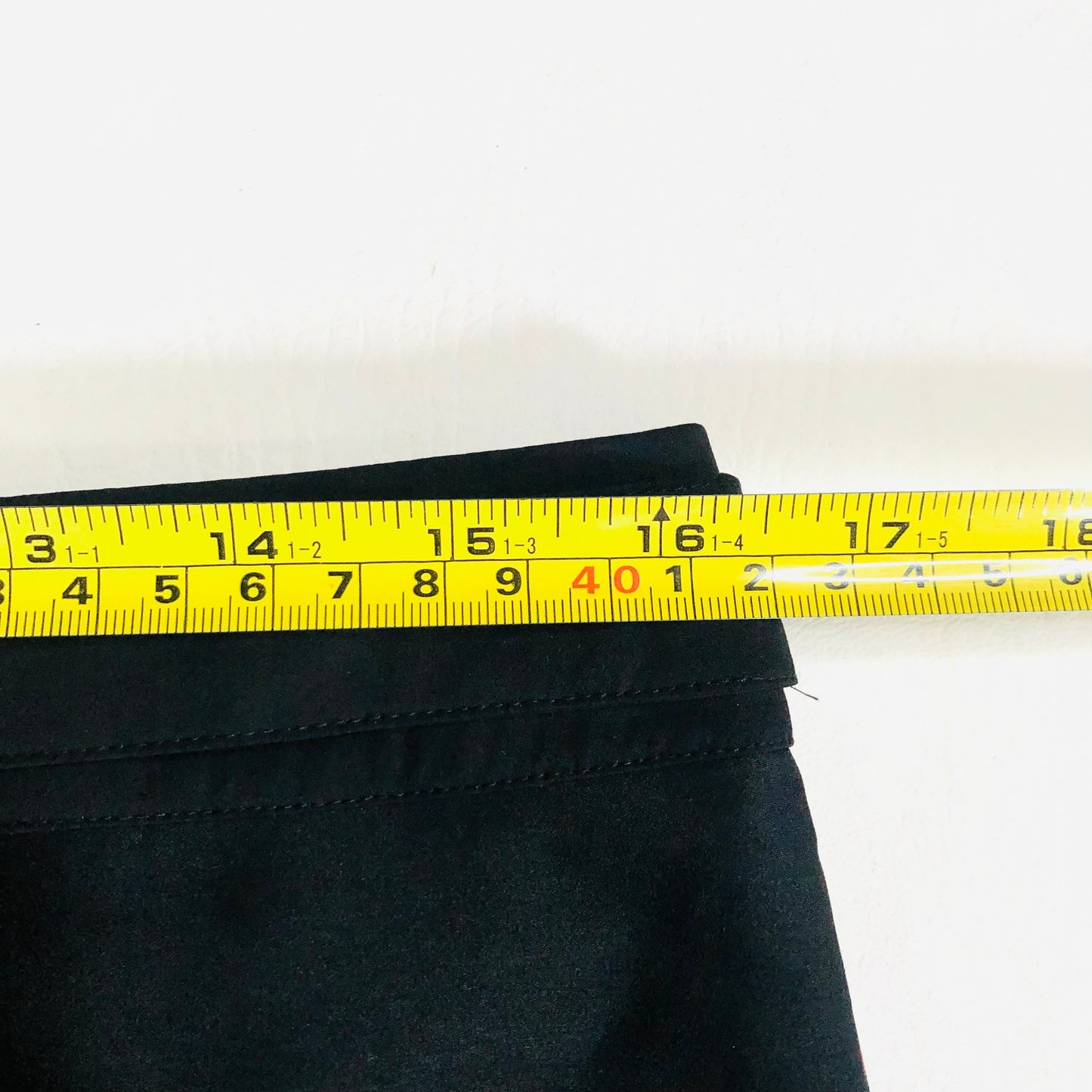 Per Una Orange & Black Lightweight Silky Satin Pencil Wiggle Straight Skirt Size 12