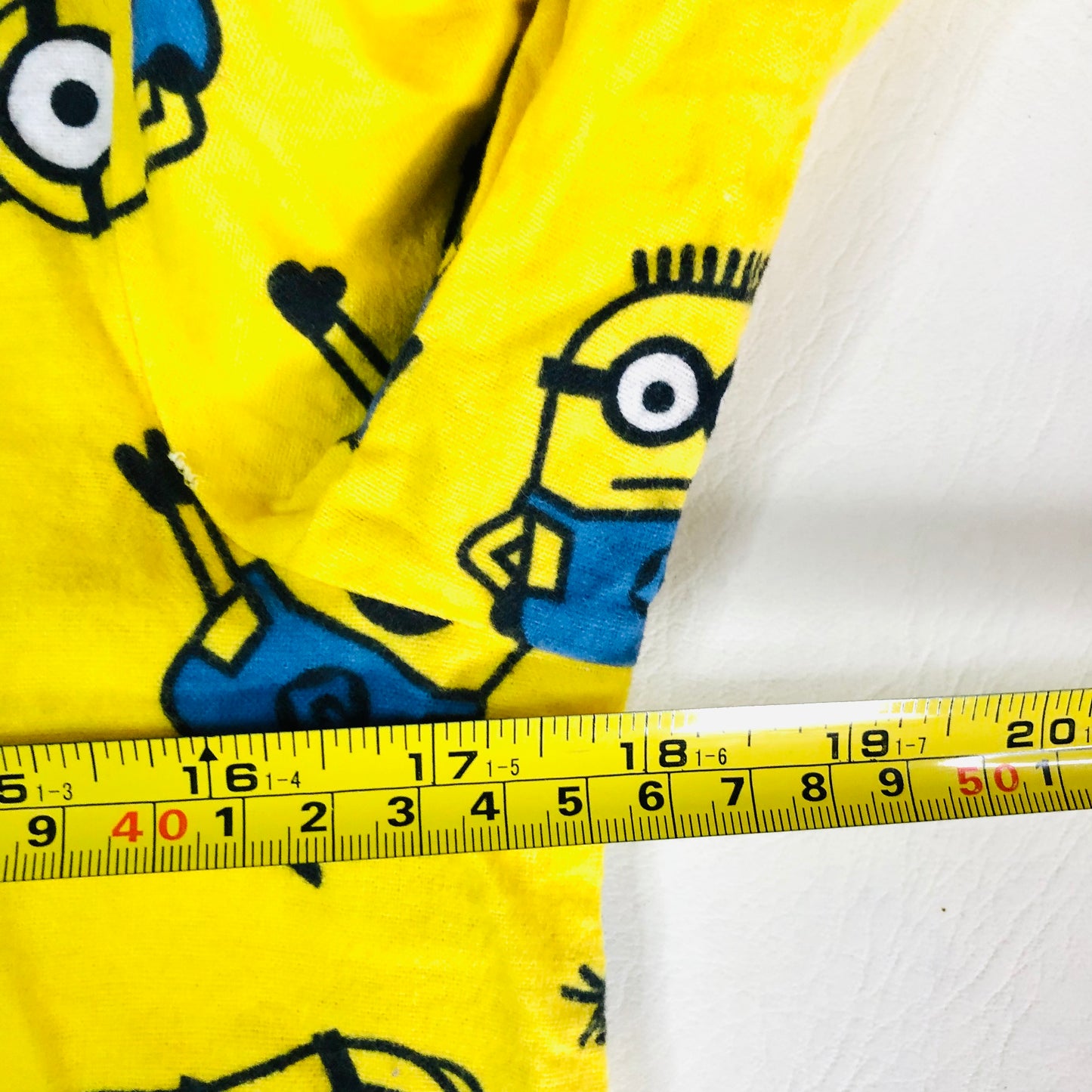 Childrens Unisex Minions Yellow & Blue Brushed Cotton Two Piece Button Down Pyjama Set Age 13 Years