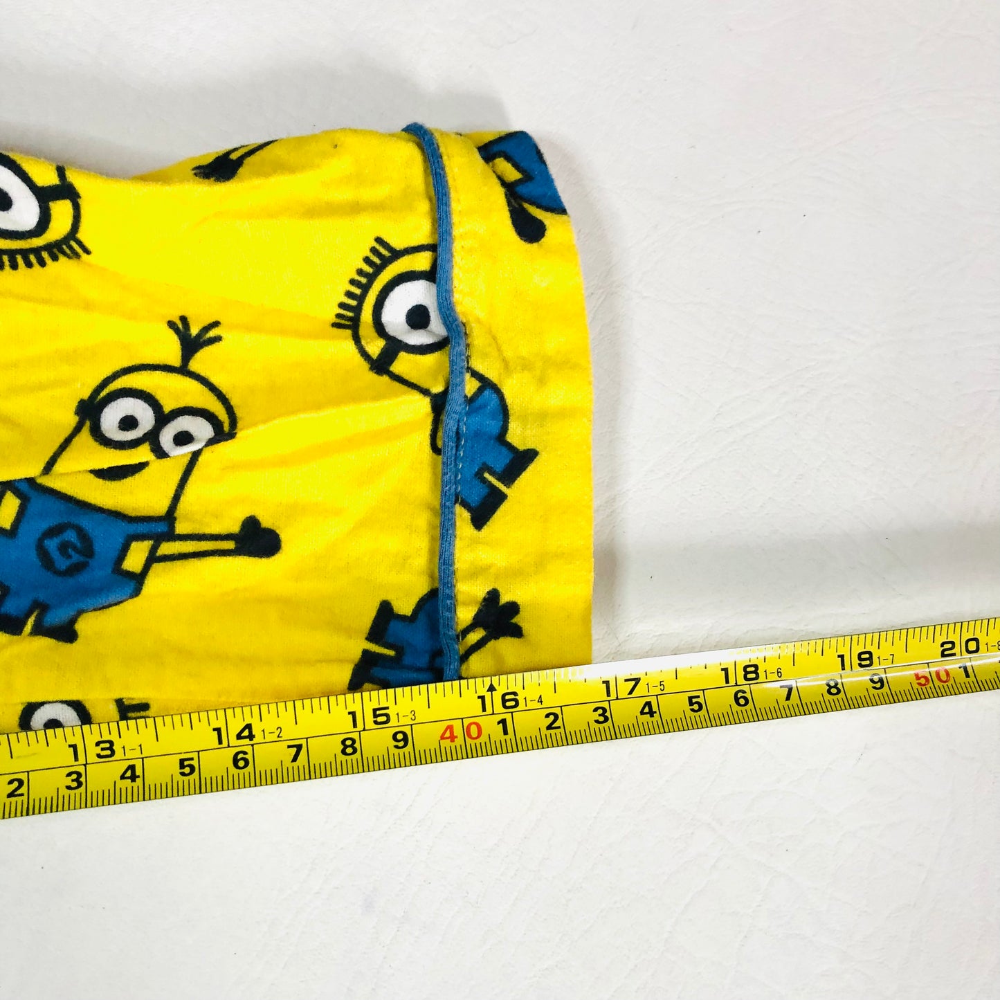 Childrens Unisex Minions Yellow & Blue Brushed Cotton Two Piece Button Down Pyjama Set Age 13 Years
