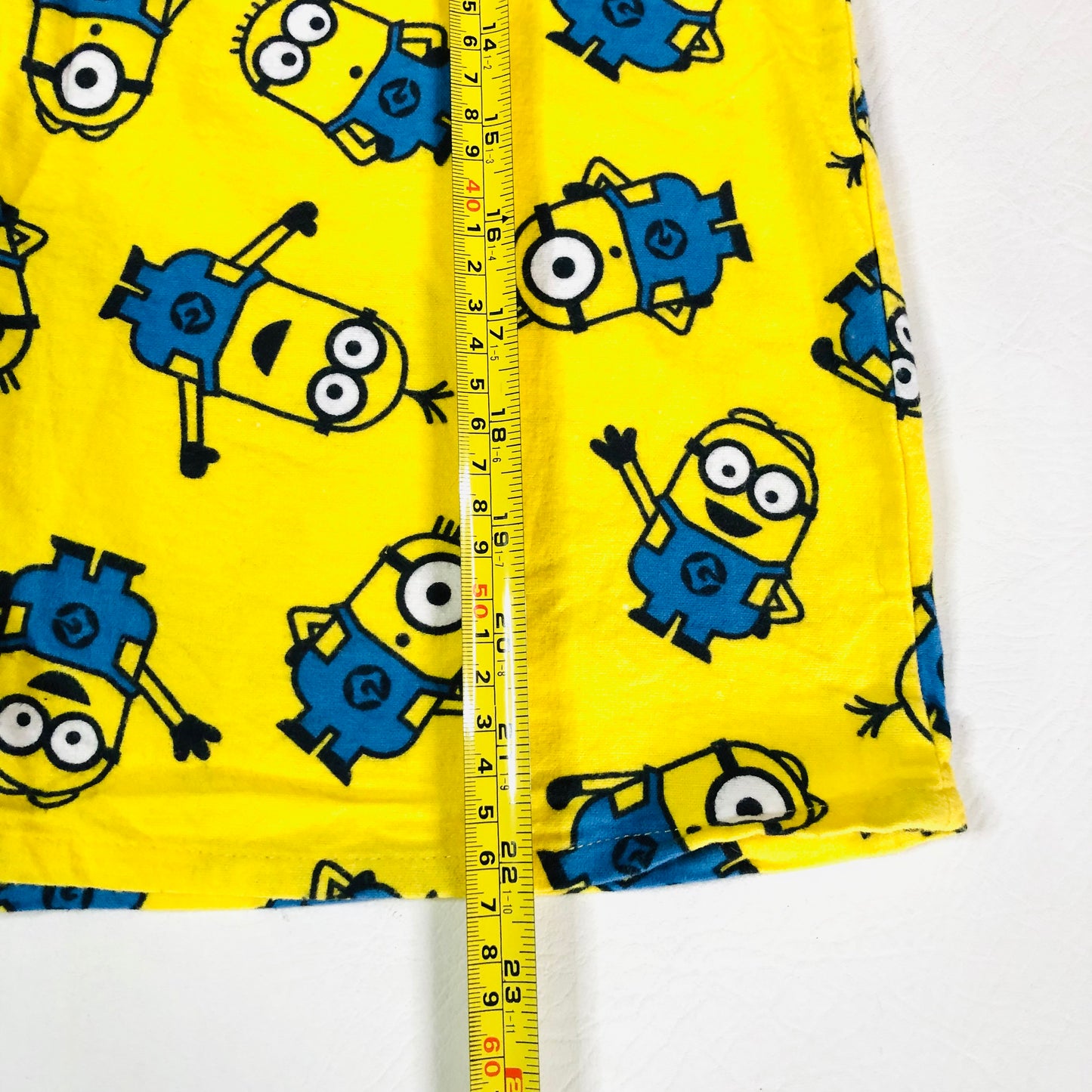 Childrens Unisex Minions Yellow & Blue Brushed Cotton Two Piece Button Down Pyjama Set Age 13 Years