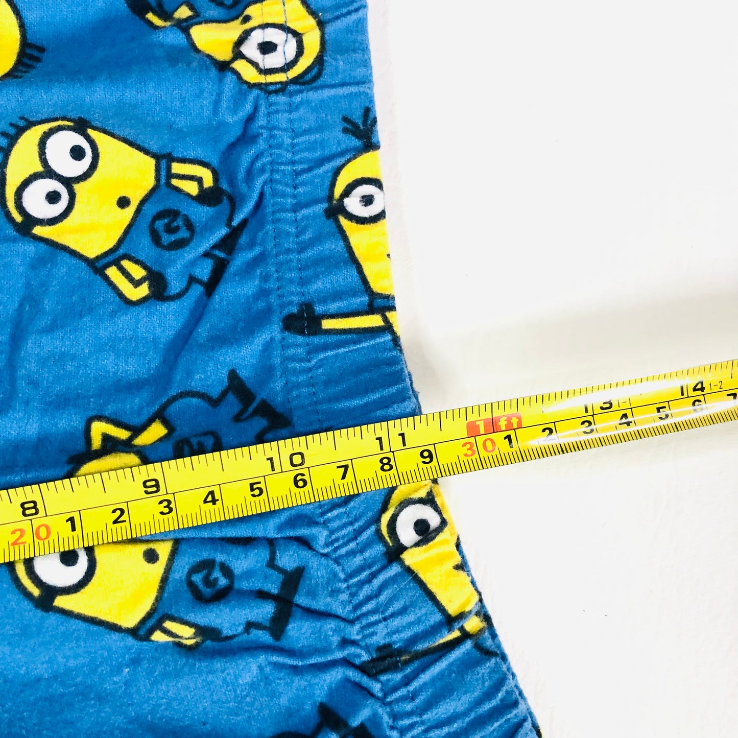 Childrens Unisex Minions Yellow & Blue Brushed Cotton Two Piece Button Down Pyjama Set Age 13 Years