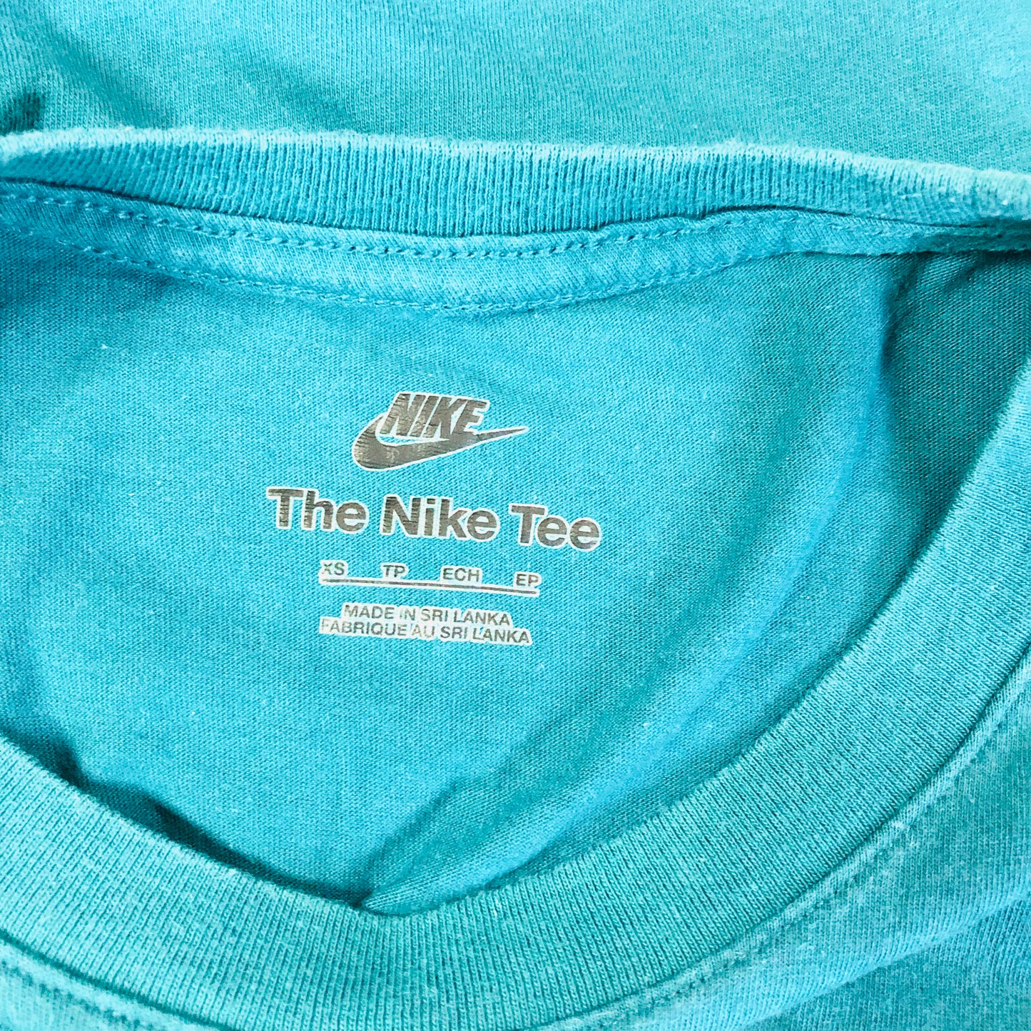 Nike Sportswear Mens Swoosh Logo T Shirt in Teal Blue/green The Nike Tee XS