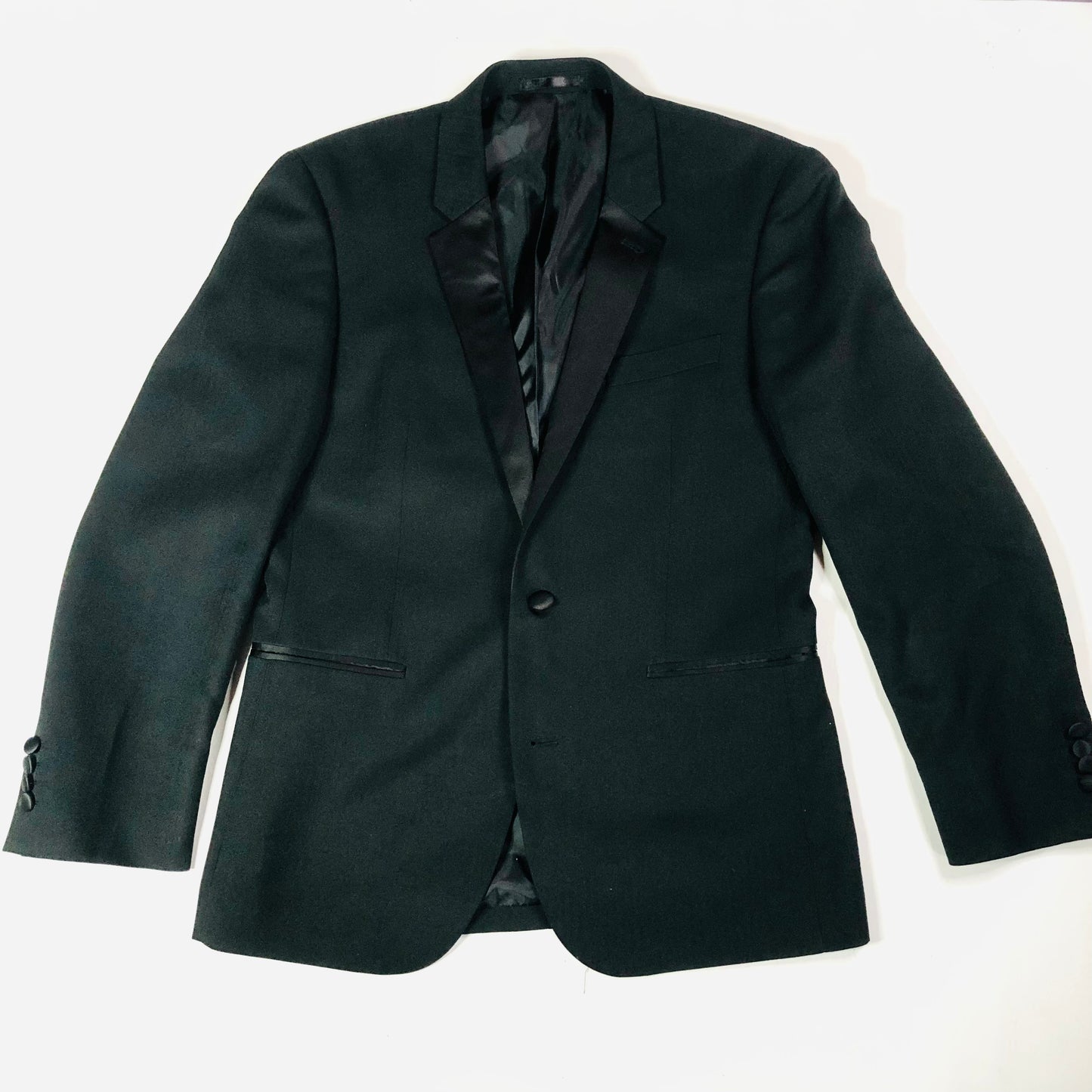 Taylor And Wright Men’s Classic Black Tuxedo Tux Dinner Suit Jacket Size 38R