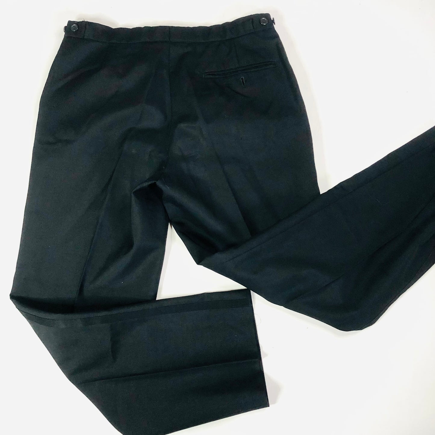 Mens HR Classic Black Two Piece Wool Blend Tuxedo Tux Dinner Suit Size 32S 38R