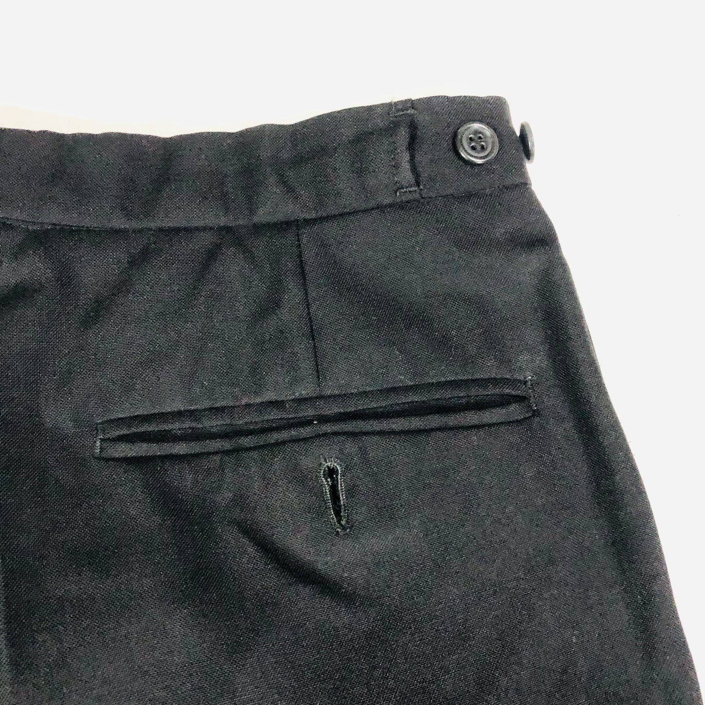 Mens HR Classic Black Two Piece Wool Blend Tuxedo Tux Dinner Suit Size 32S 38R