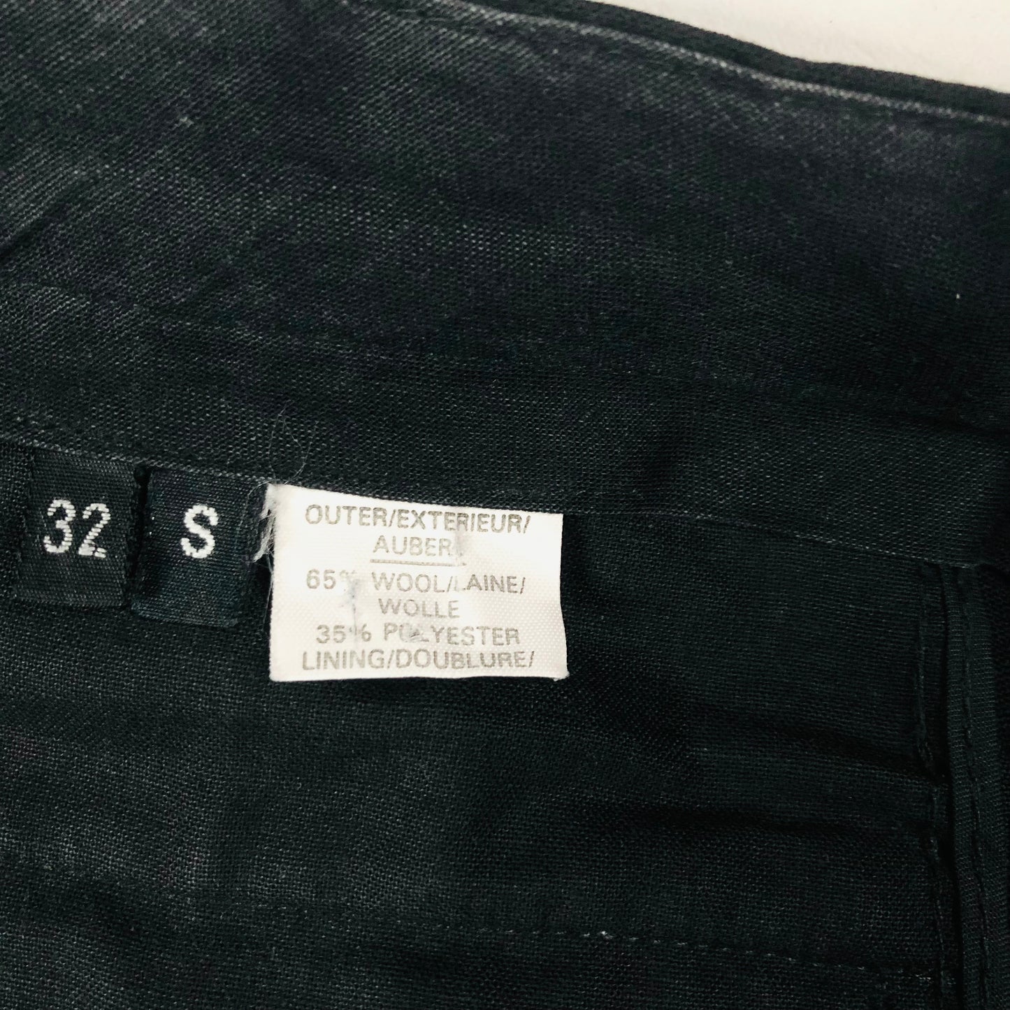 Mens HR Classic Black Two Piece Wool Blend Tuxedo Tux Dinner Suit Size 32S 38R