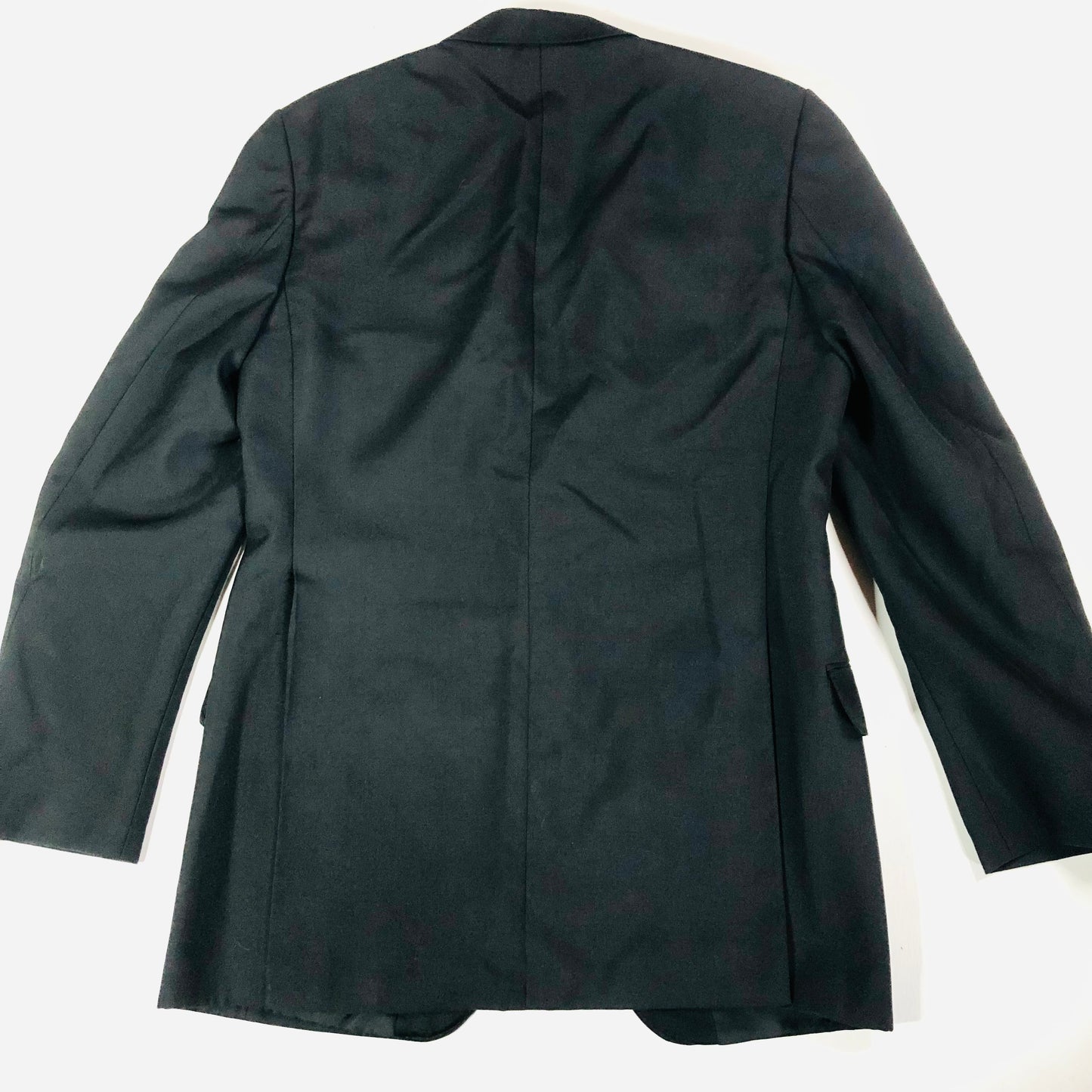 Mens HR Classic Black Two Piece Wool Blend Tuxedo Tux Dinner Suit Size 32S 38R