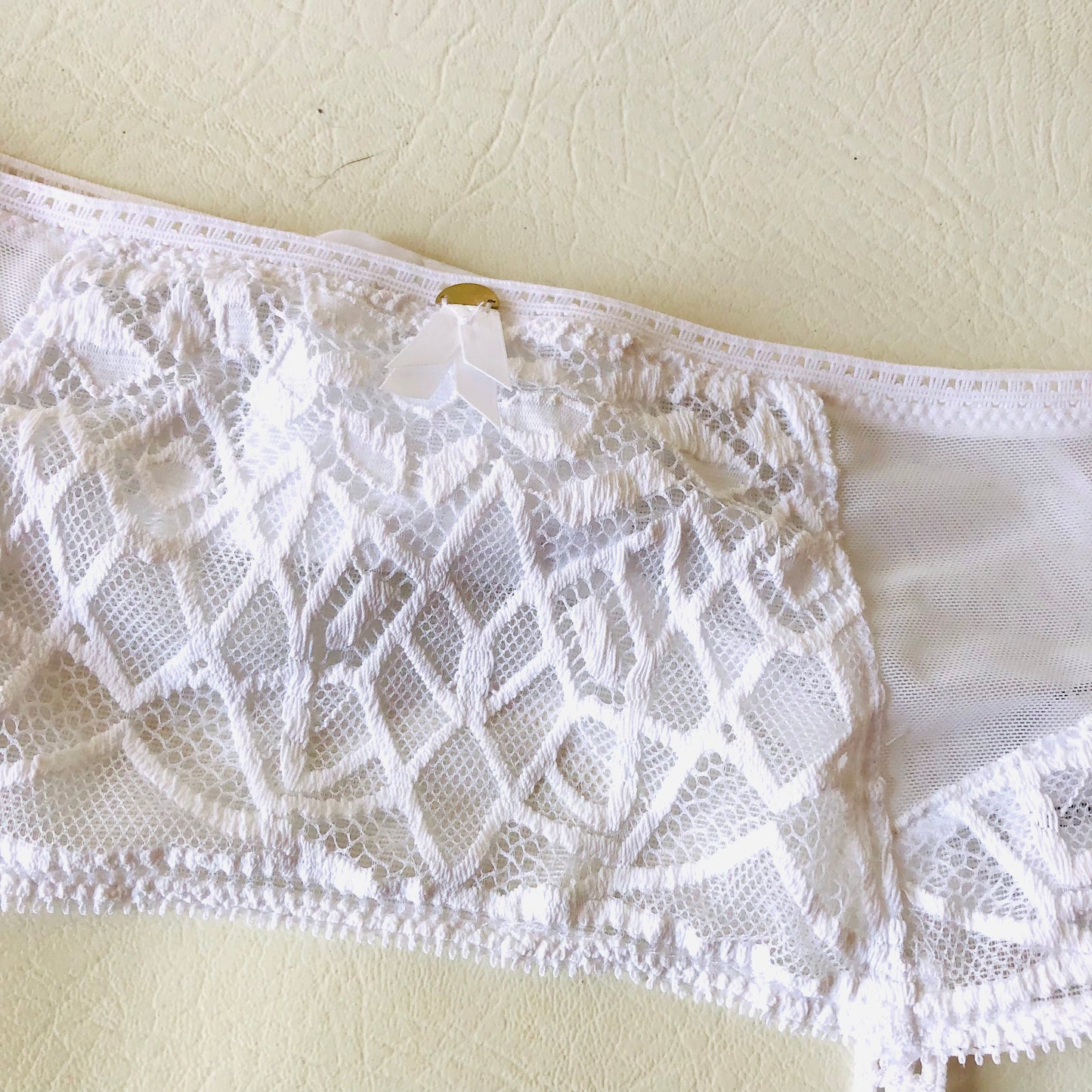 Freya Soiree White Lace Bridal Suspender Garter Belt Lingerie Size XS (UK 6/8) NEW