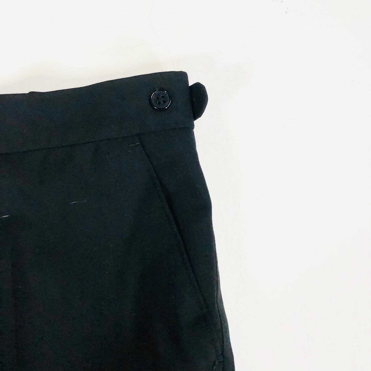 Karl Jackson Black Mens Wool Blend Tuxedo Tux Dinner Suit Trousers Size 32 Short