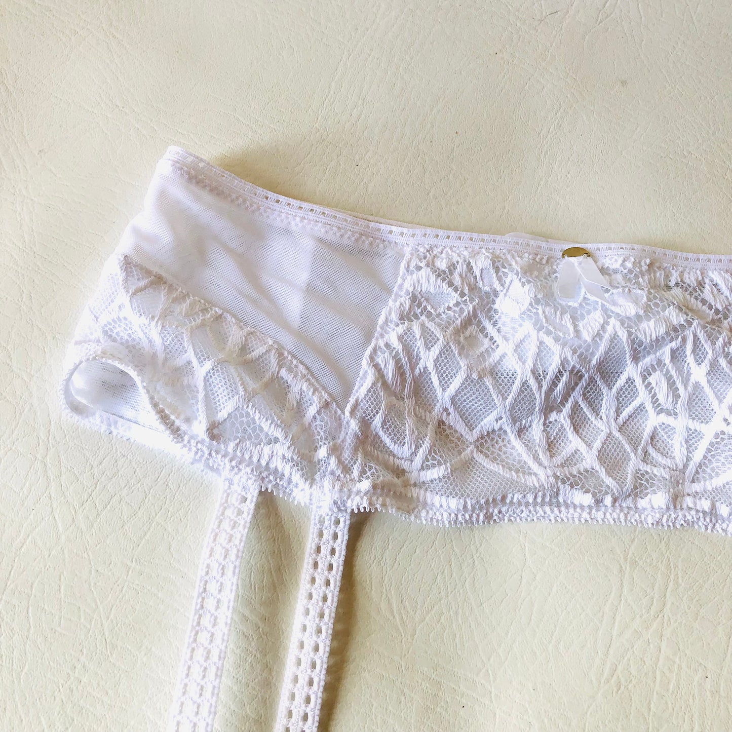 Freya Soiree White Lace Bridal Suspender Garter Belt Lingerie Size XS (UK 6/8) NEW
