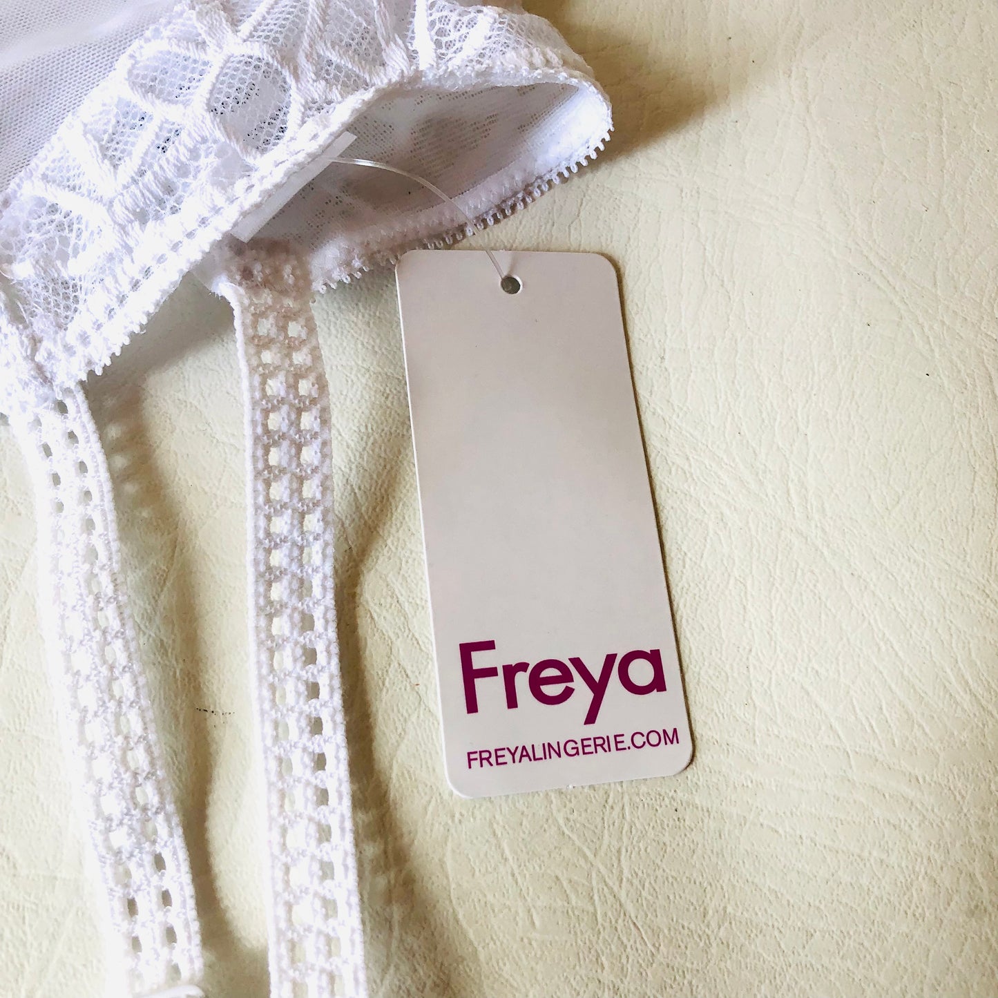 Freya Soiree White Lace Bridal Suspender Garter Belt Lingerie Size XS (UK 6/8) NEW