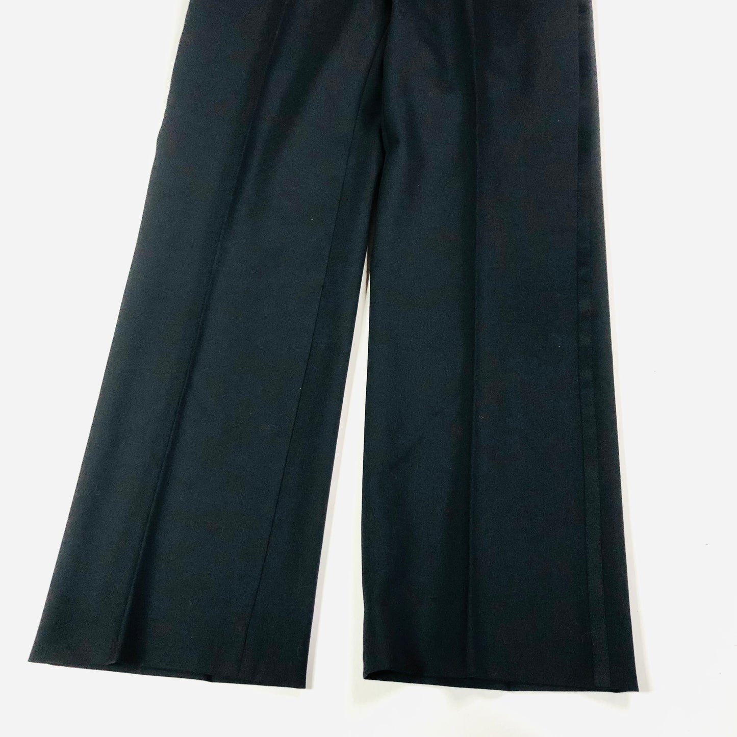Karl Jackson Black Mens Wool Blend Tuxedo Tux Dinner Suit Trousers Size 32 Short