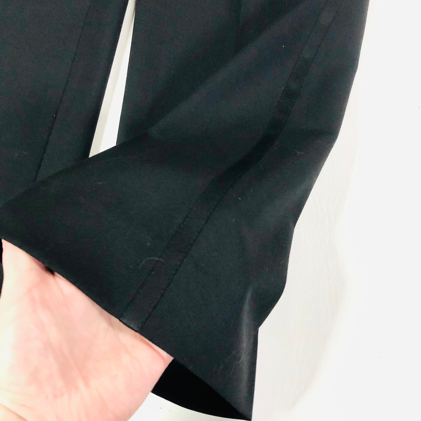 Karl Jackson Black Mens Wool Blend Tuxedo Tux Dinner Suit Trousers Size 32 Short