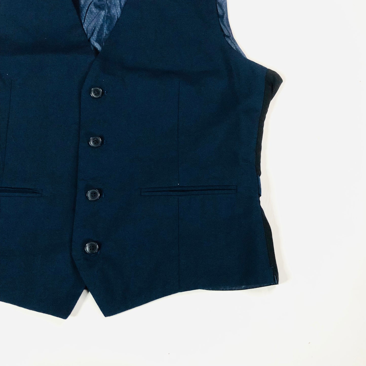 Ventura Mens Smart Blue Suit Waistcoat Vest Size 38R Slim Fit Wedding Races Work
