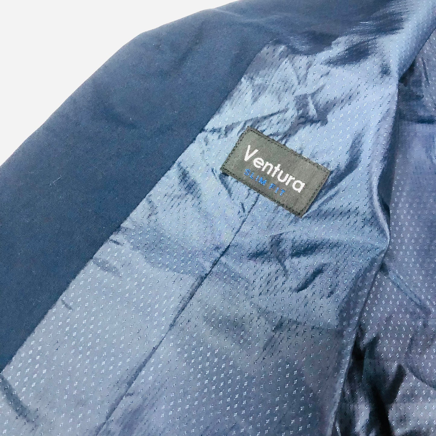 Ventura Mens Smart Blue Suit Waistcoat Vest Size 38R Slim Fit Wedding Races Work