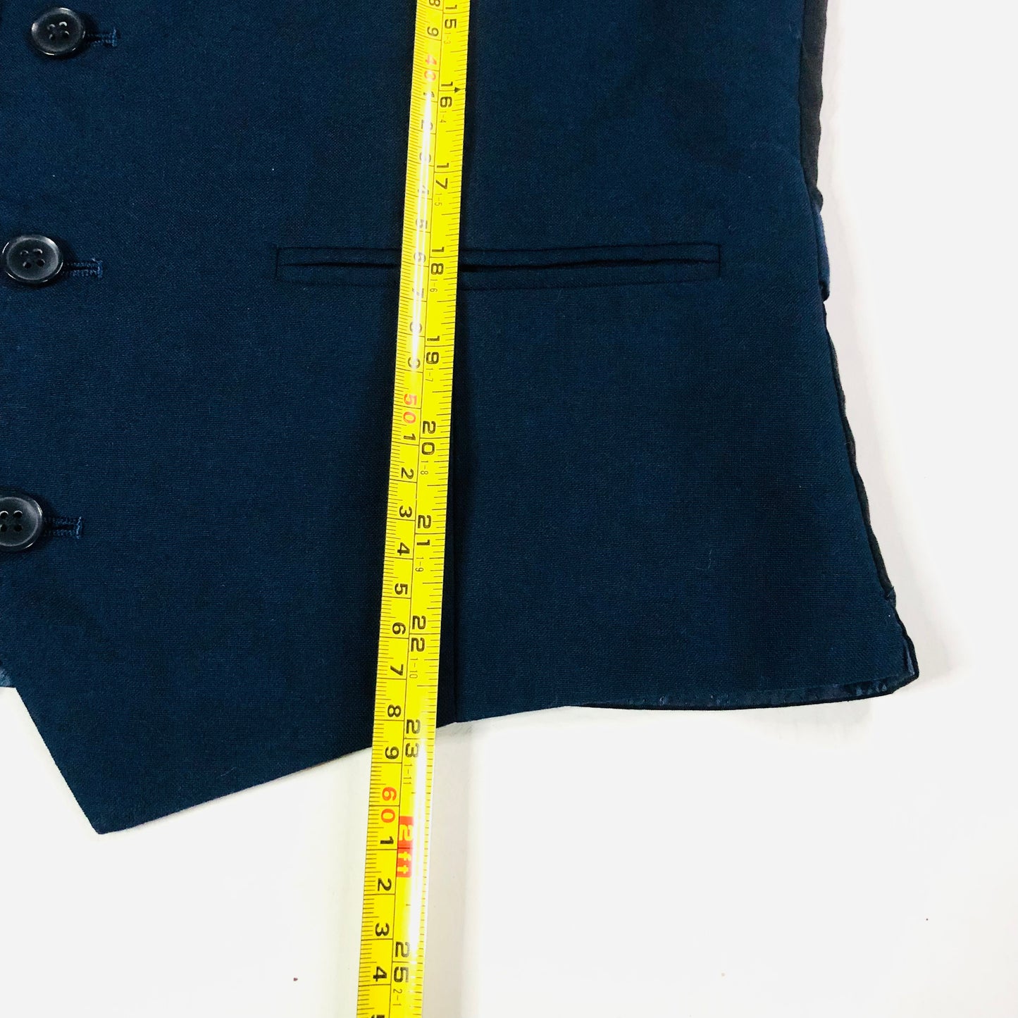 Ventura Mens Smart Blue Suit Waistcoat Vest Size 38R Slim Fit Wedding Races Work