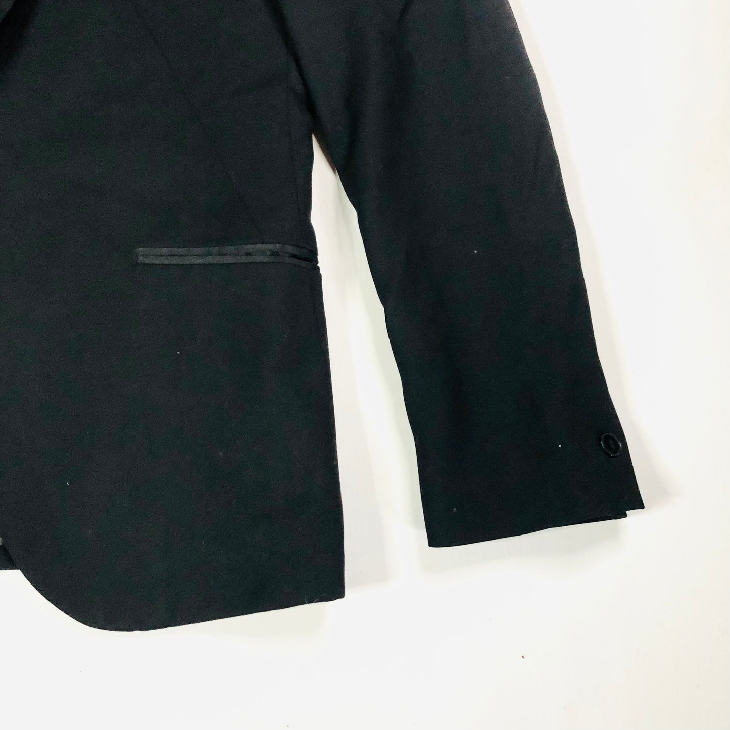 H&M Mens Classic Black Slim Fit Tuxedo Tux Dinner Suit Jacket Size 36R