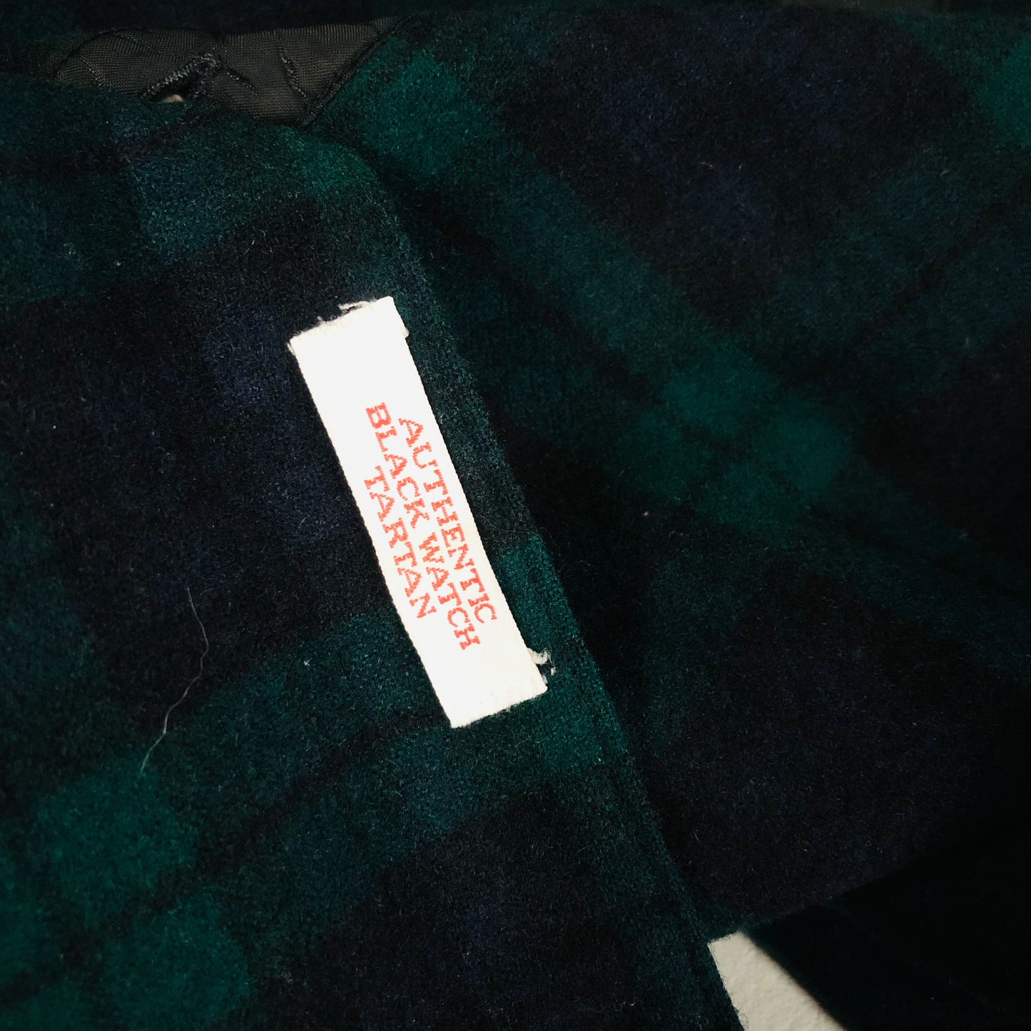Pendleton 100% Wool Shirt Button Down Green Black Watch Tartan Plaid Size XL Vintage Made in USA