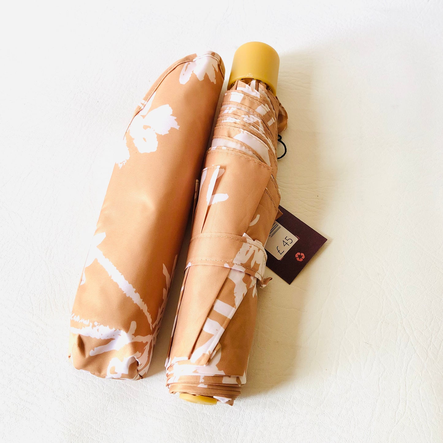 Radley Blooming Lovely Pecan Responsible Foldaway Superlite Umbrella NEW RRP £45