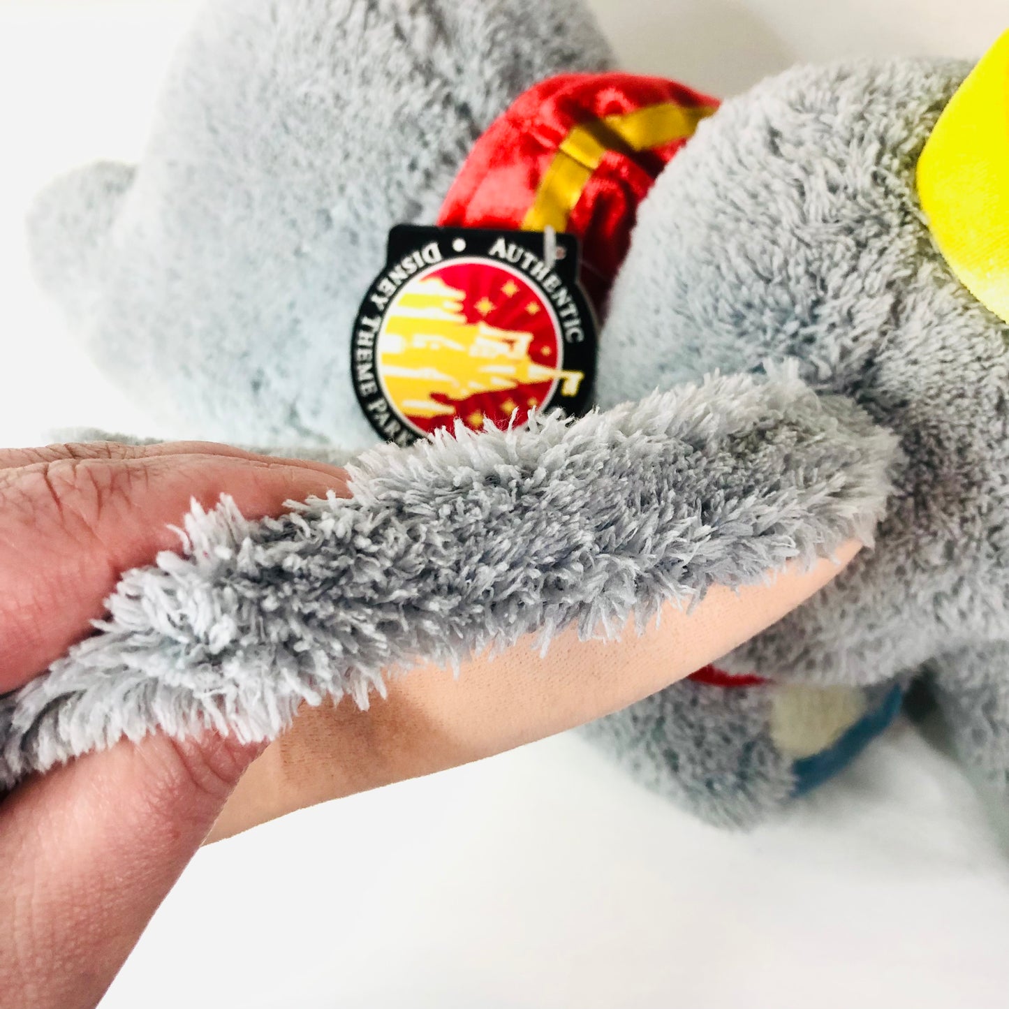 Disney Parks Dumbo With Feather Plush Soft toy 15” Rare Vintage New With Tags