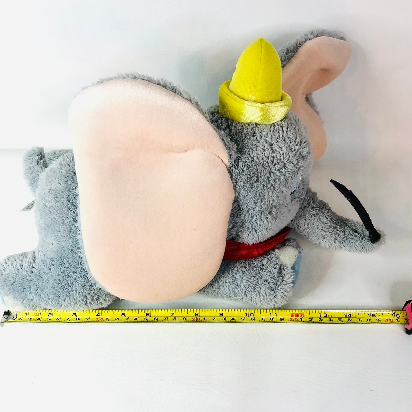 Disney Parks Dumbo With Feather Plush Soft toy 15” Rare Vintage New With Tags