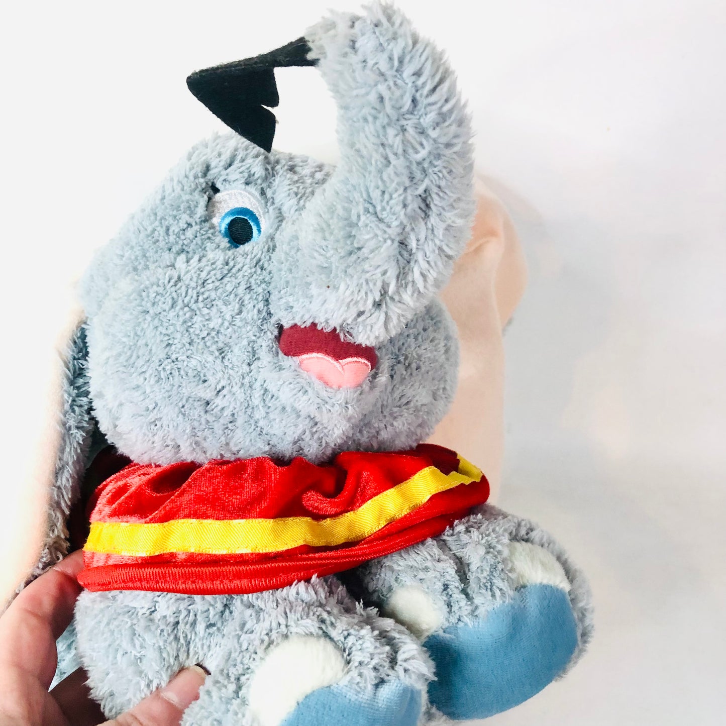 Disney Parks Dumbo With Feather Plush Soft toy 15” Rare Vintage New With Tags