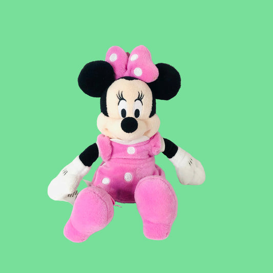 Disney Genuine Authentic Disney Store Pink Minnie Mouse Plush Soft Toy 10”