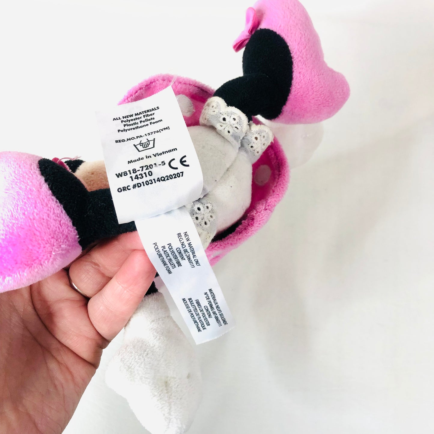 Disney Genuine Authentic Disney Store Pink Minnie Mouse Plush Soft Toy 10”