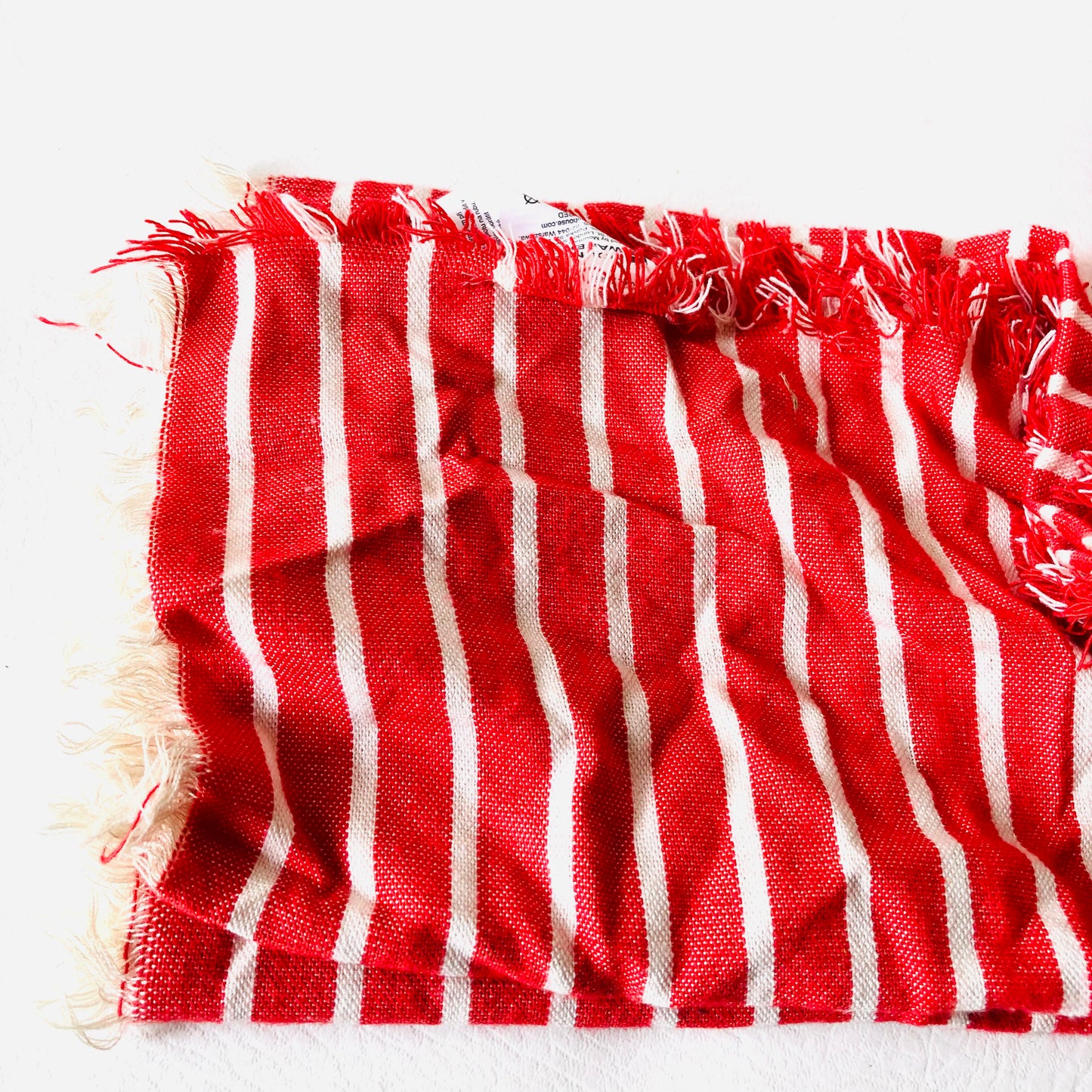 Mountain Warehouse Red & White Striped Lightweight Wrap Scarf NEW