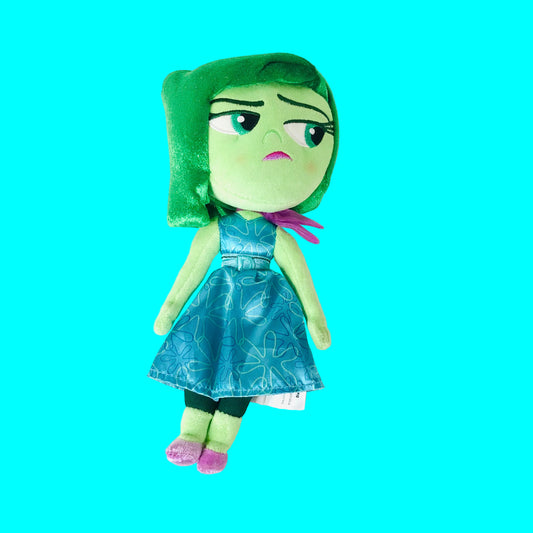 Disney Store Genuine Authentic Disgust Plush Soft Toy Doll Inside Out Movie 11”