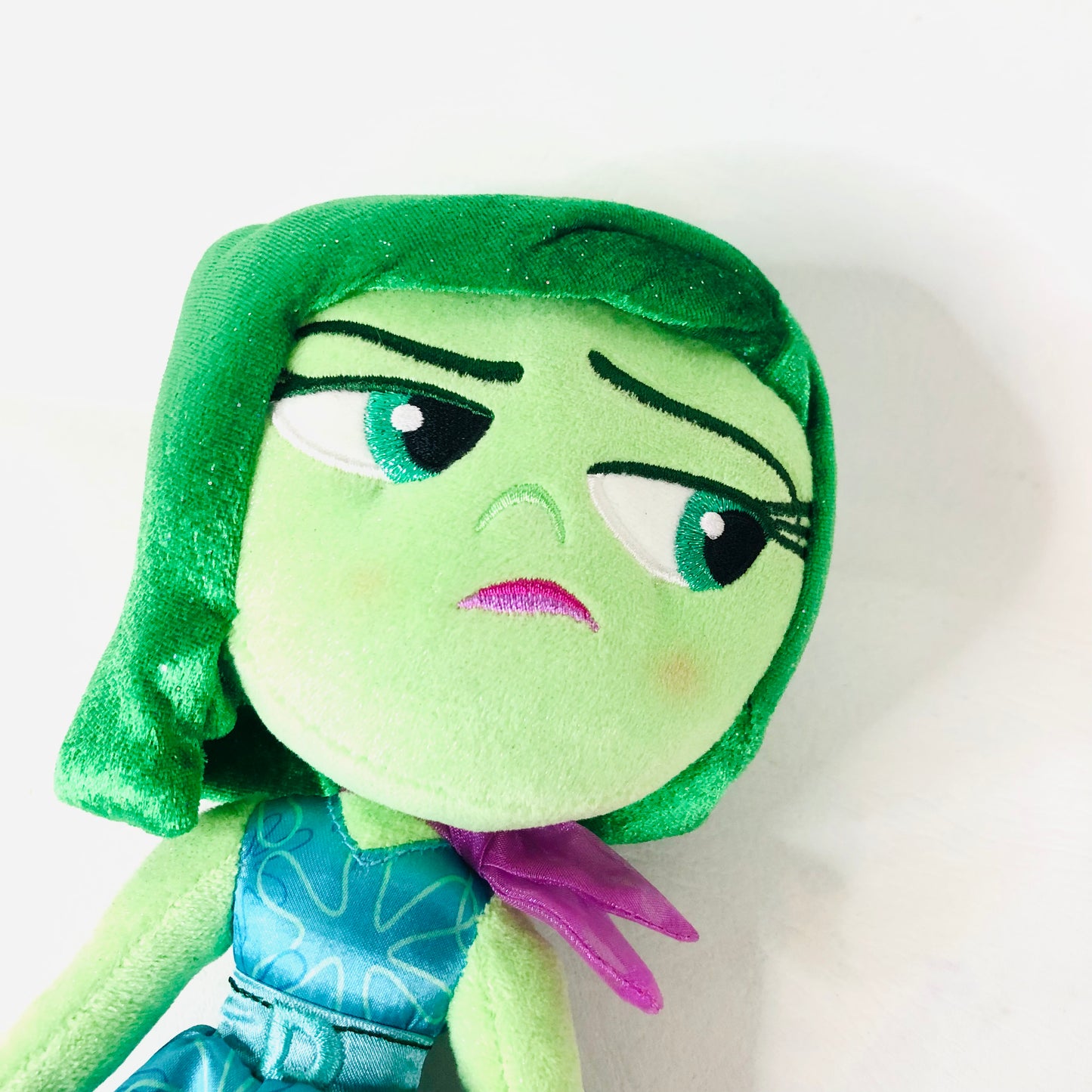 Disney Store Genuine Authentic Disgust Plush Soft Toy Doll Inside Out Movie 11”