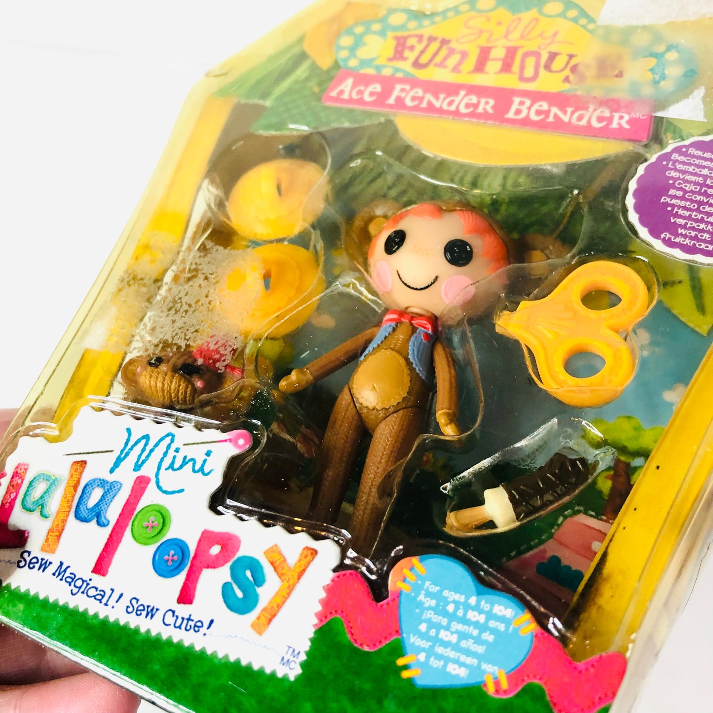 Mini Lalaloopsy Silly Funhouse Ace Fender Bender Doll Set Button Eyes MGA Sealed NEW