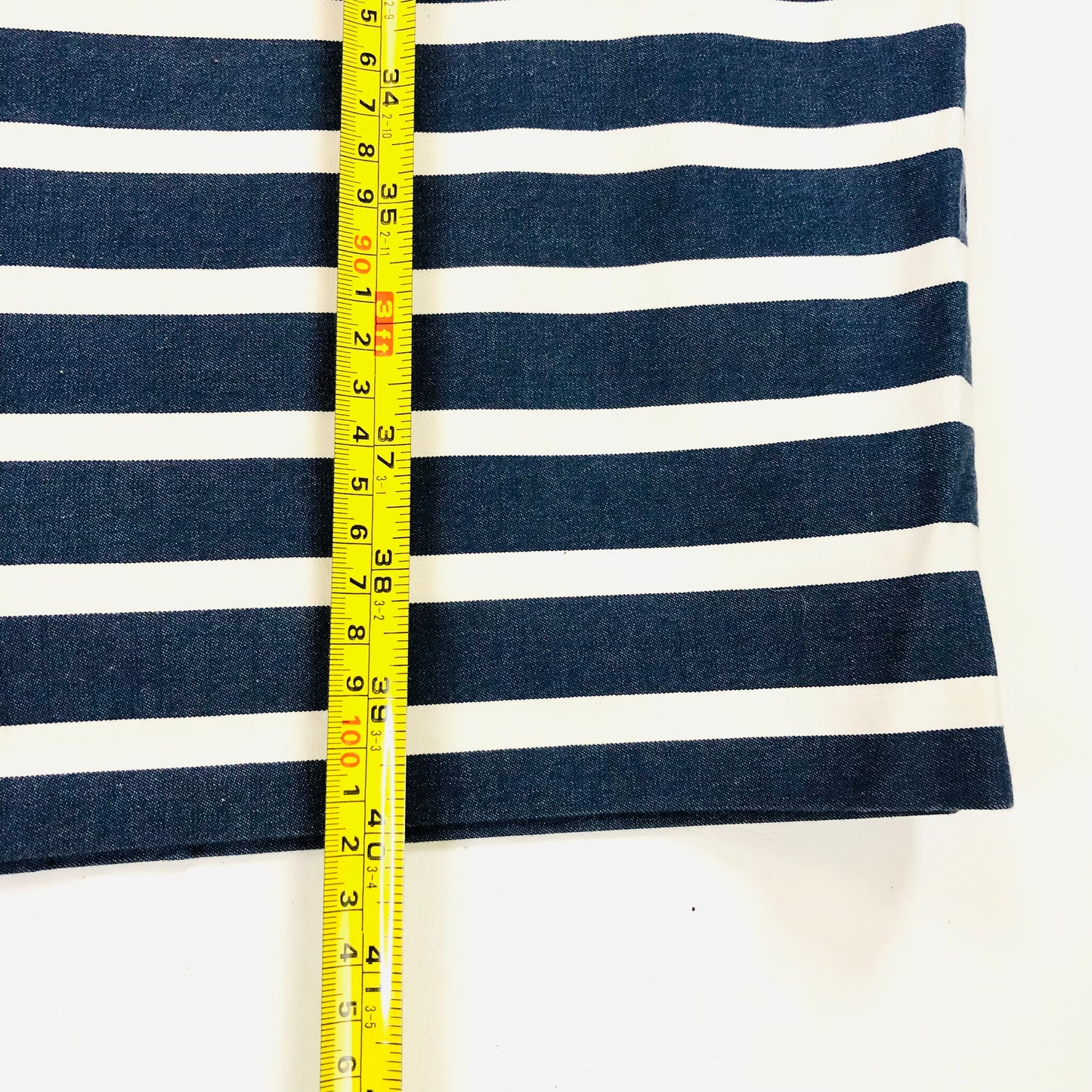 Phase Eight Blue & White Striped Nautical Pencil Wiggle Dress Size 14 Cotton