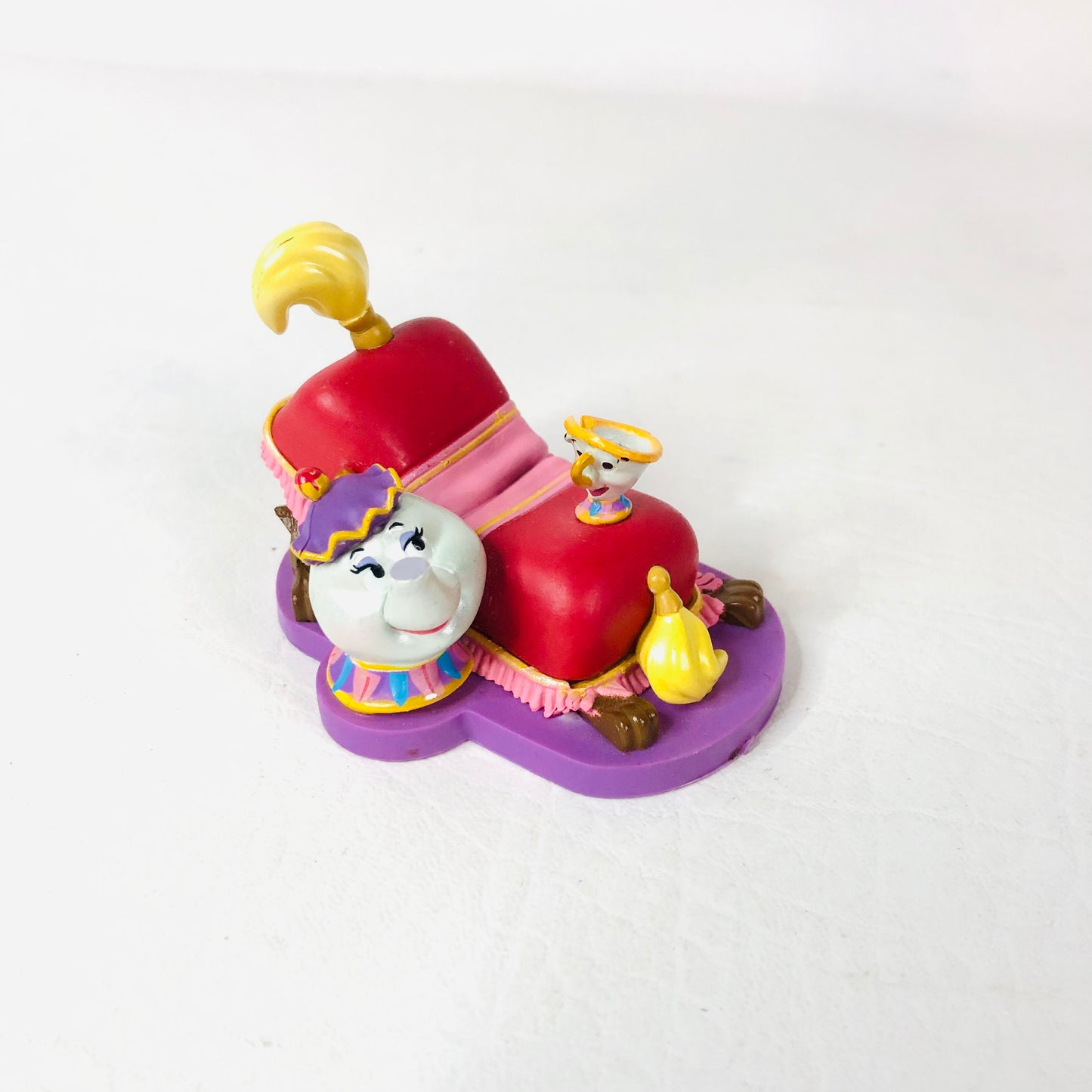 Disney Store Beauty and The Beast Playset 6x 4” Figures Belle Gaston 2016 Rare - Complete Set