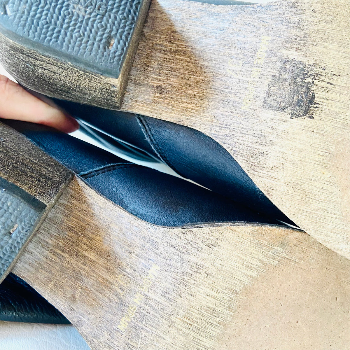Red Or Dead | Dark Blue | Soft Leather | 'Cobbled Together' | Slouch Western Cowboy Boots | Size 4 (37)
