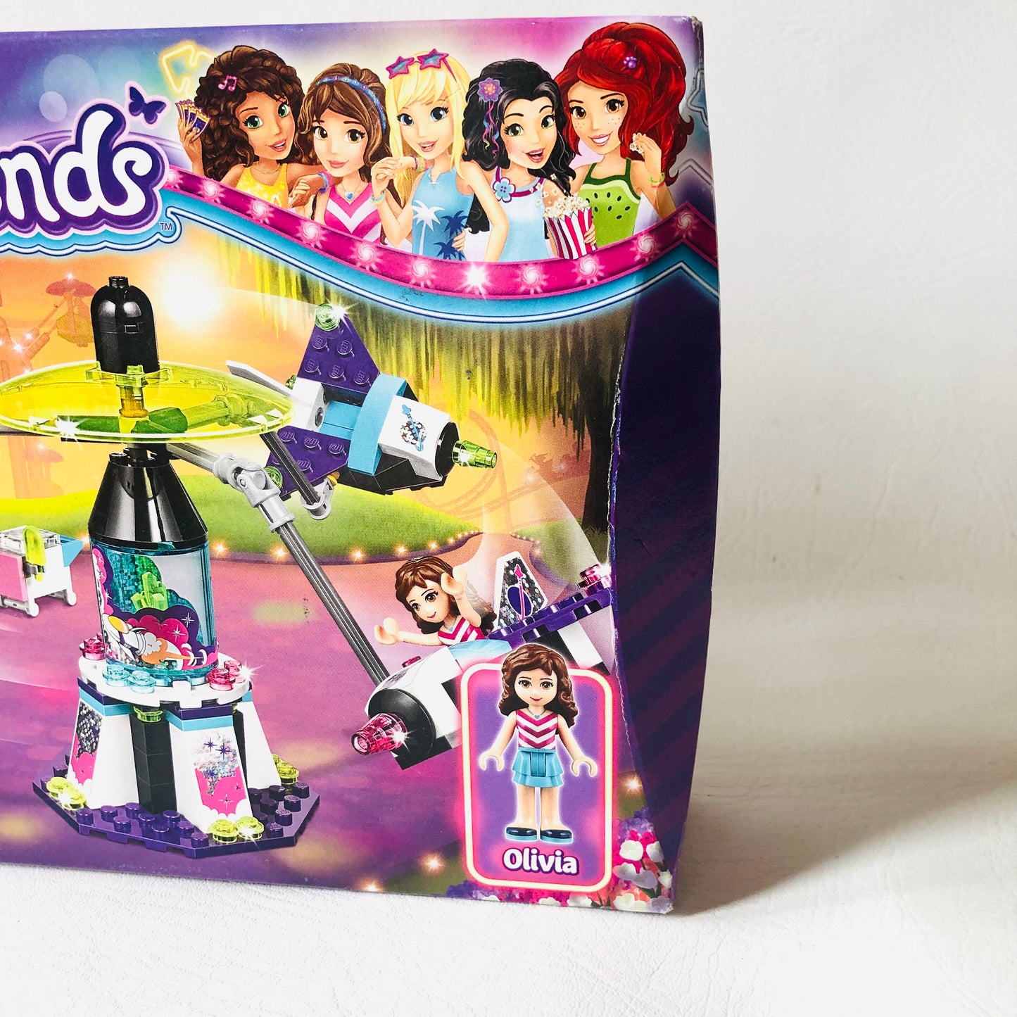 LEGO FRIENDS: Amusement Park Space Ride (41128) 100% Complete With Instructions & Minifigures & Box