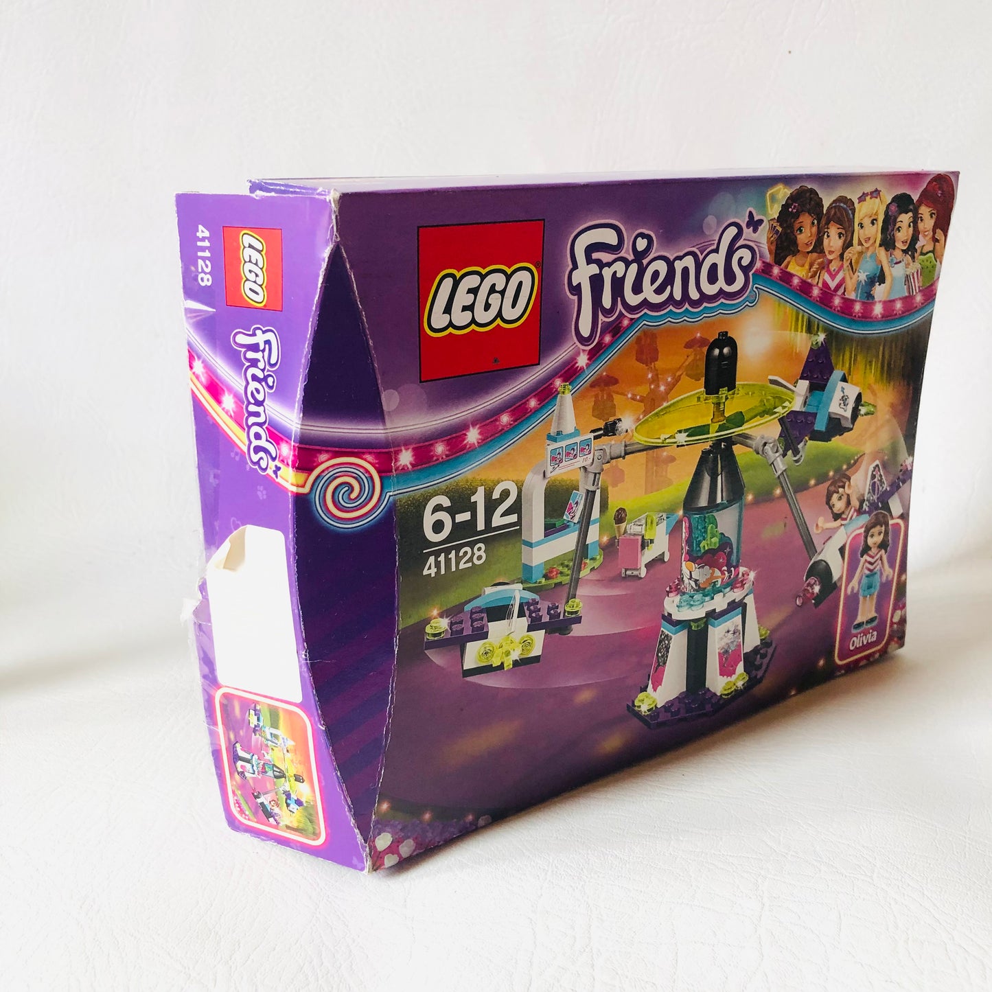 LEGO FRIENDS: Amusement Park Space Ride (41128) 100% Complete With Instructions & Minifigures & Box