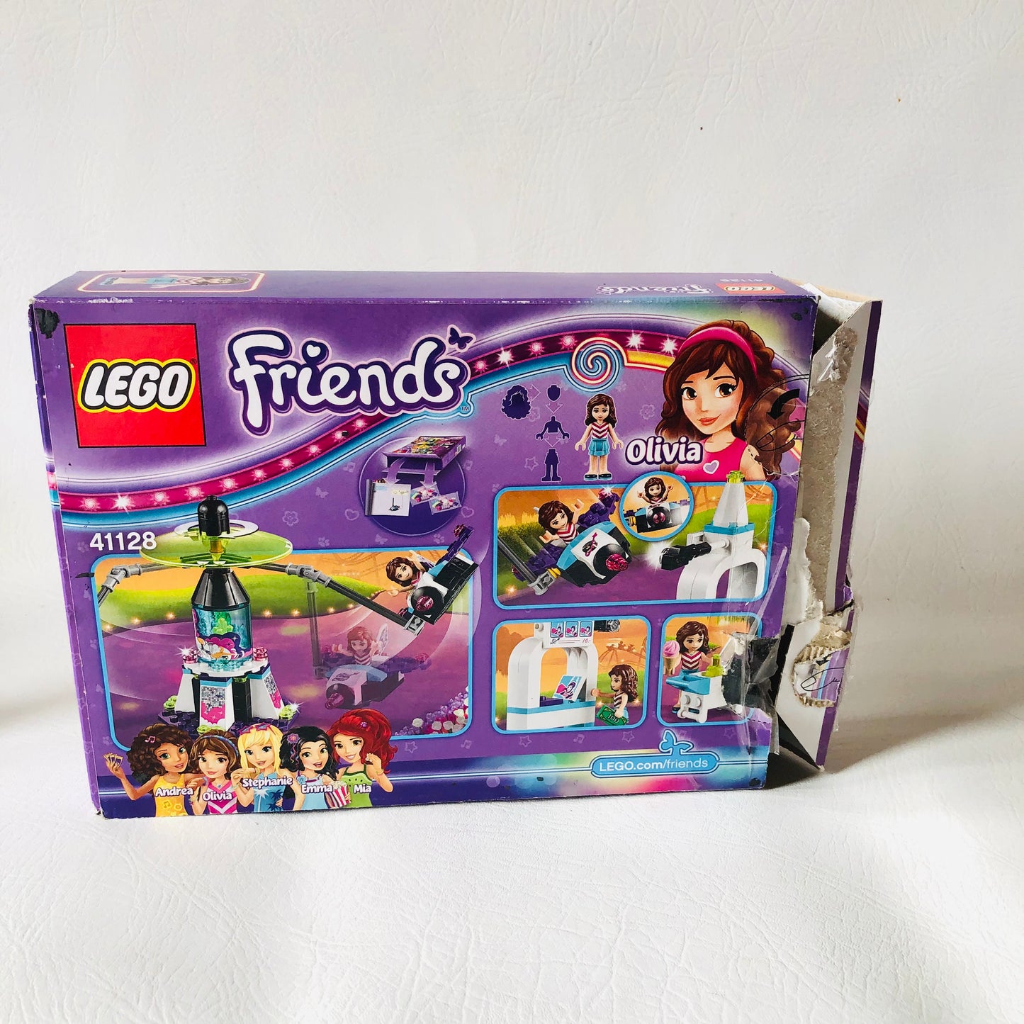 LEGO FRIENDS: Amusement Park Space Ride (41128) 100% Complete With Instructions & Minifigures & Box
