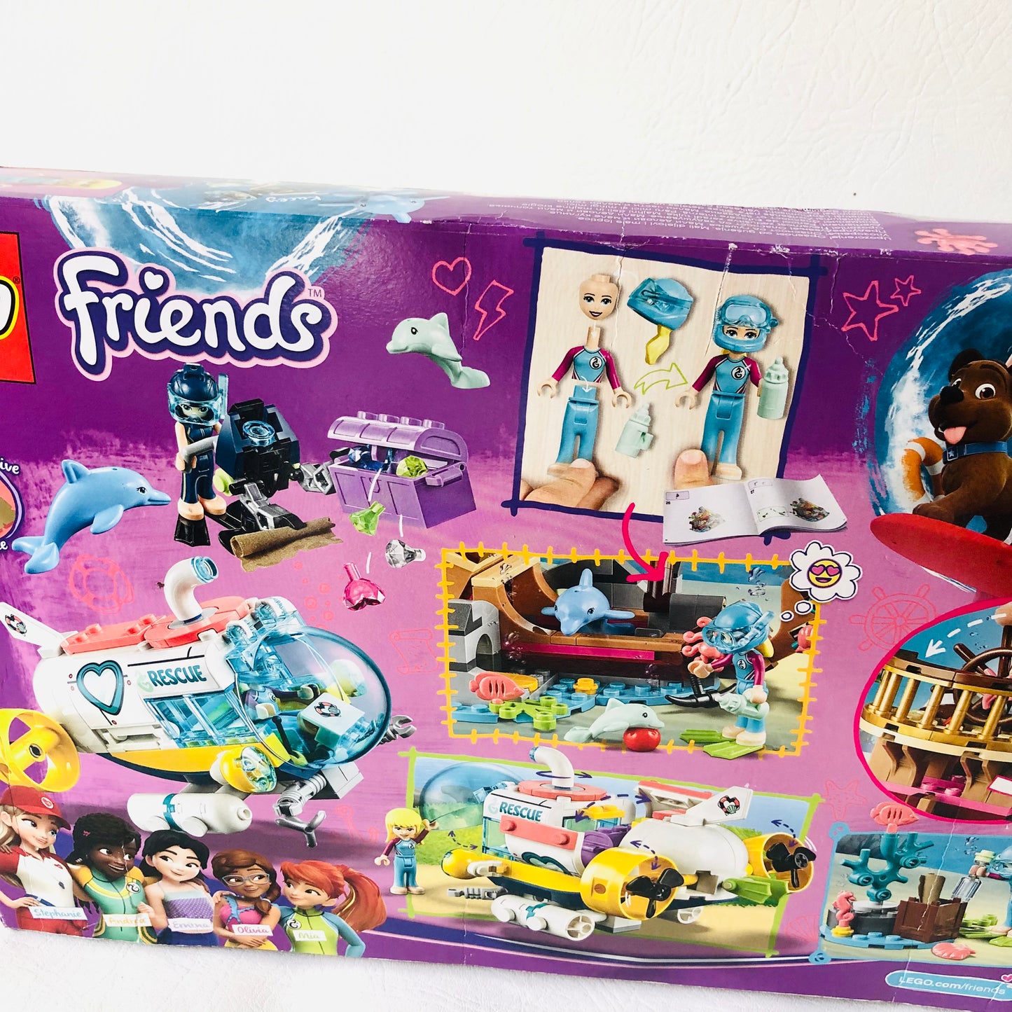 LEGO FRIENDS: Dolphins Rescue Mission (41378) 100% Complete With Instructions & Minifigures & Box