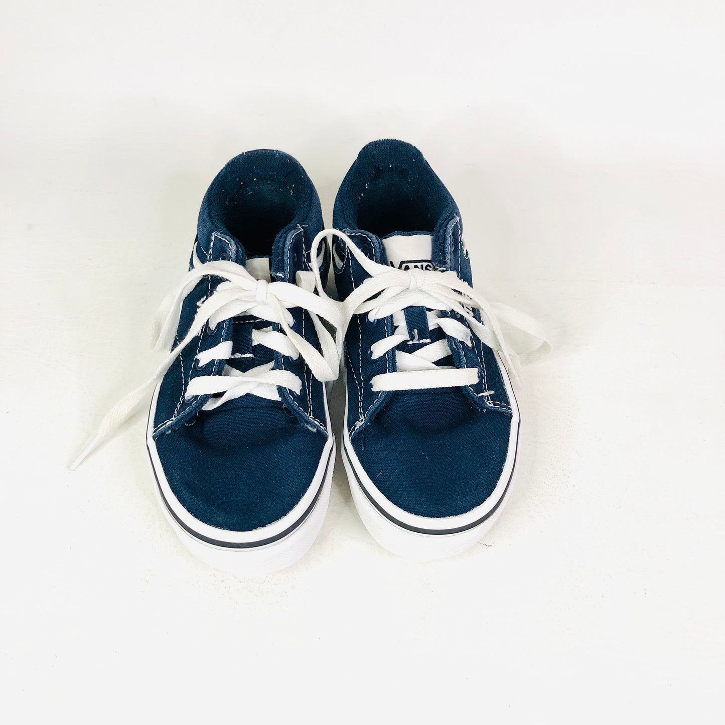 Vans Boys Kids Seldan Low-Top Casual Canvas Trainers Sneakers Navy Blue Size 11 (EU 28)