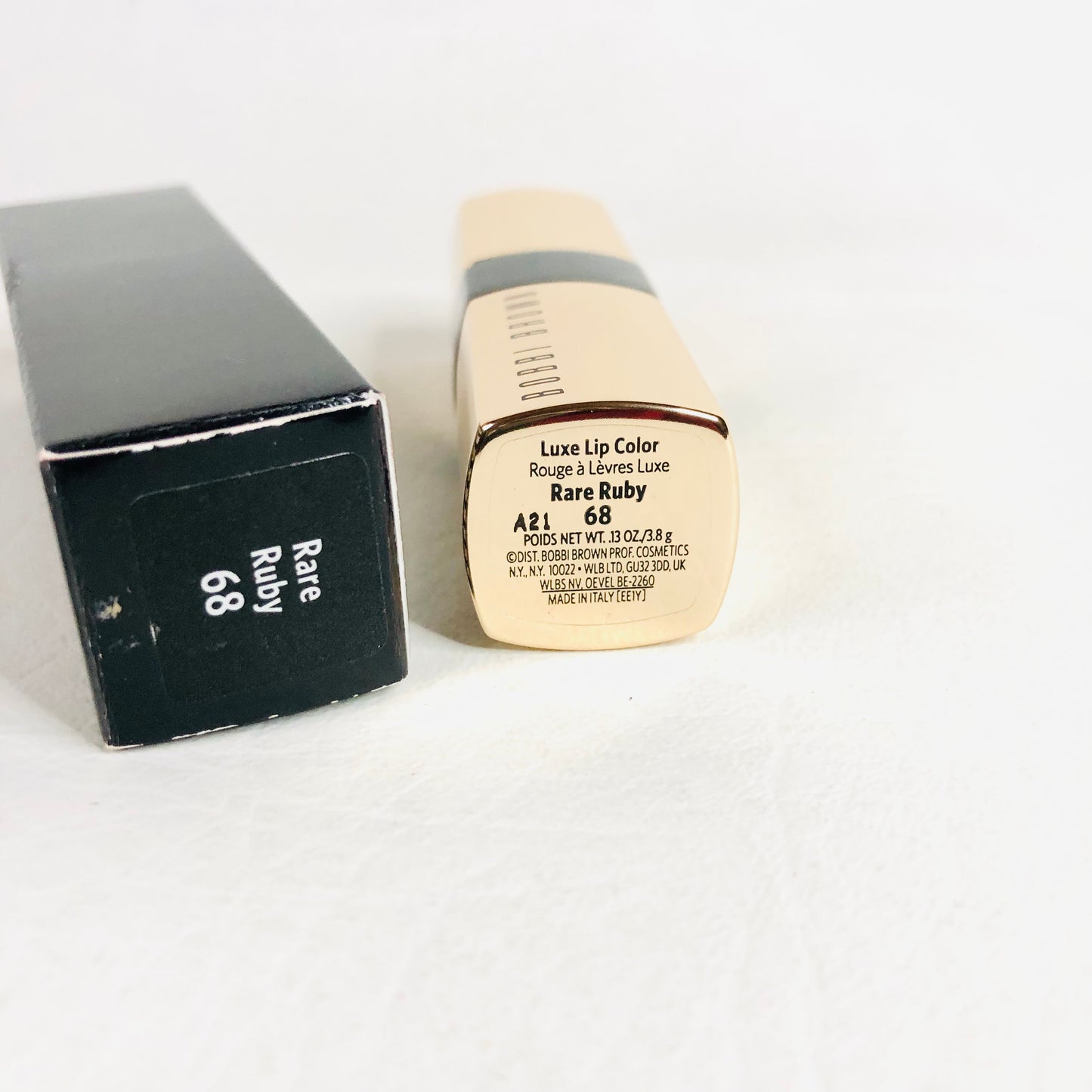 Bobbi Brown Luxe Lipstick Rare Ruby - 68 - Deep Red Brand New Boxed Genuine