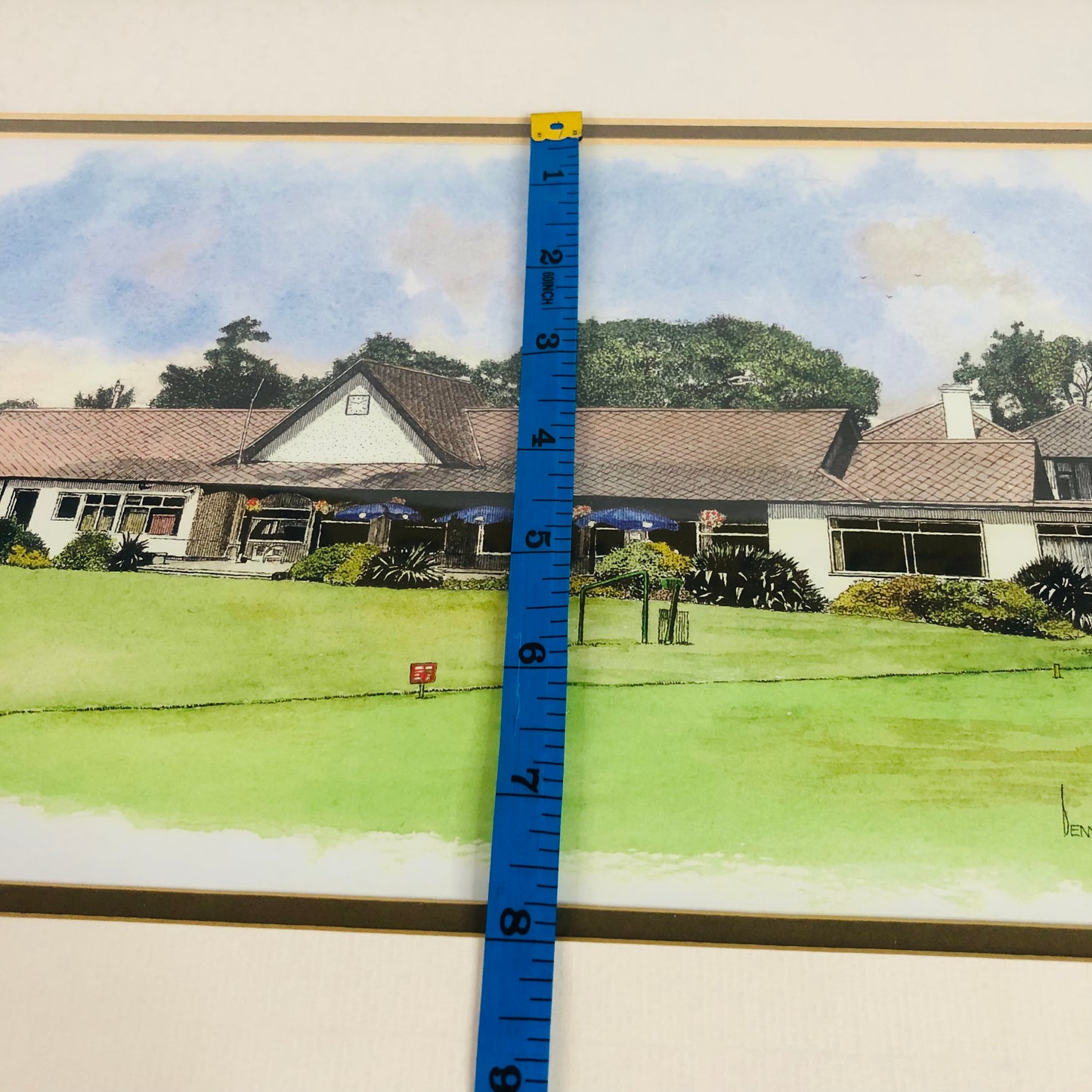 Denys / Denis Le Fevre / Lefevre Golf Club Framed Landscape Watercolour Print