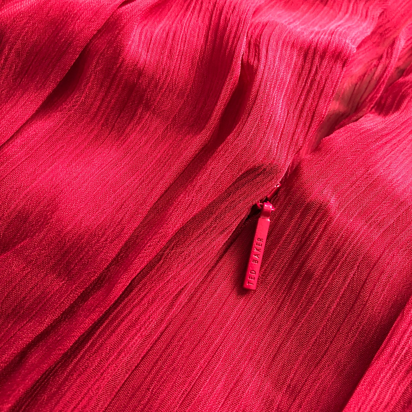 Ted Baker Paigei Rope Detail Midi Dress in Deep Pink Size 1 (UK 8-10) NEW