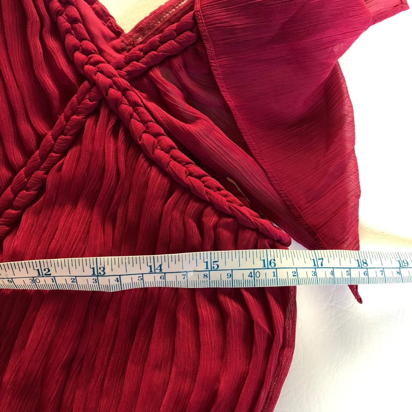 Ted Baker Paigei Rope Detail Midi Dress in Deep Pink Size 1 (UK 8-10) NEW