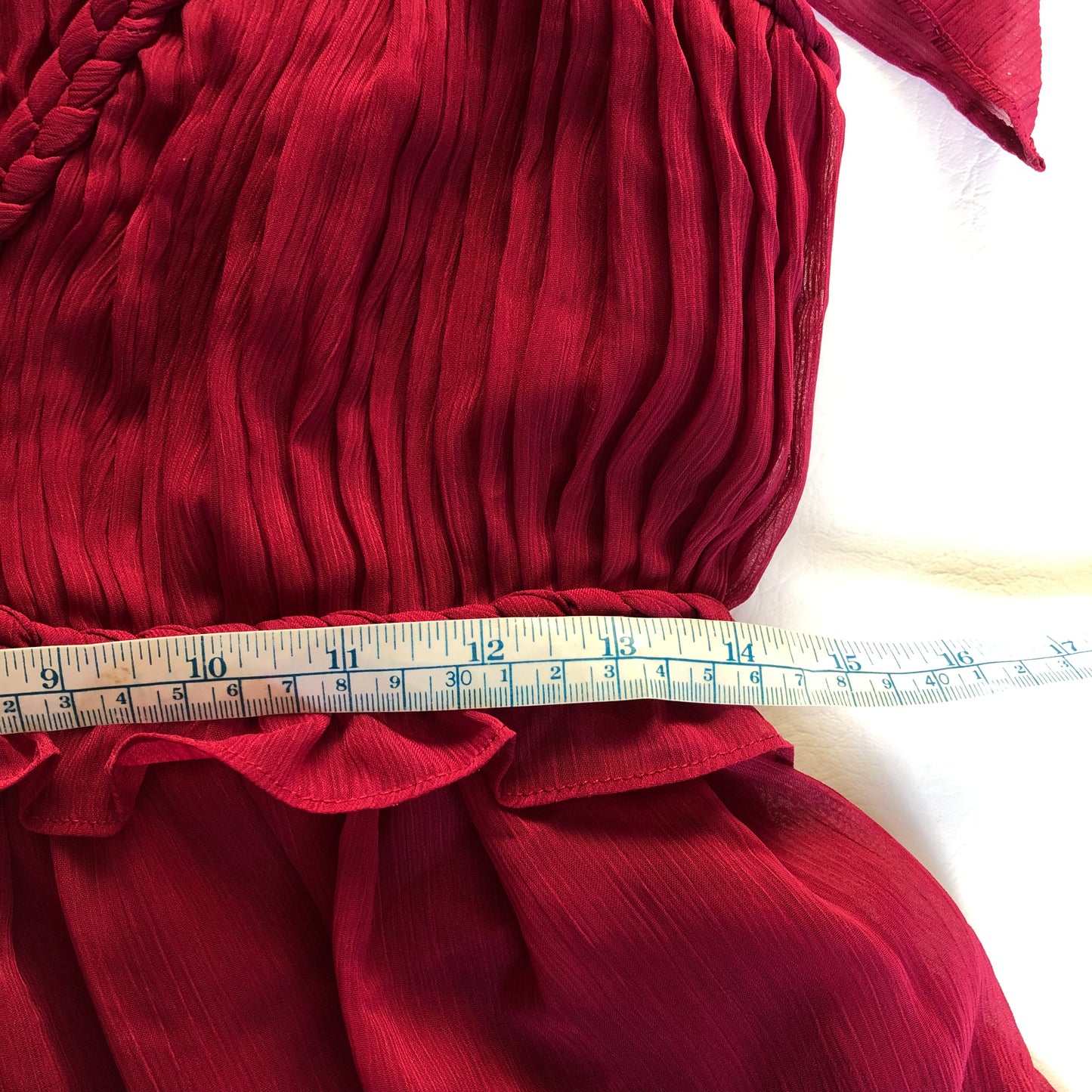 Ted Baker Paigei Rope Detail Midi Dress in Deep Pink Size 1 (UK 8-10) NEW