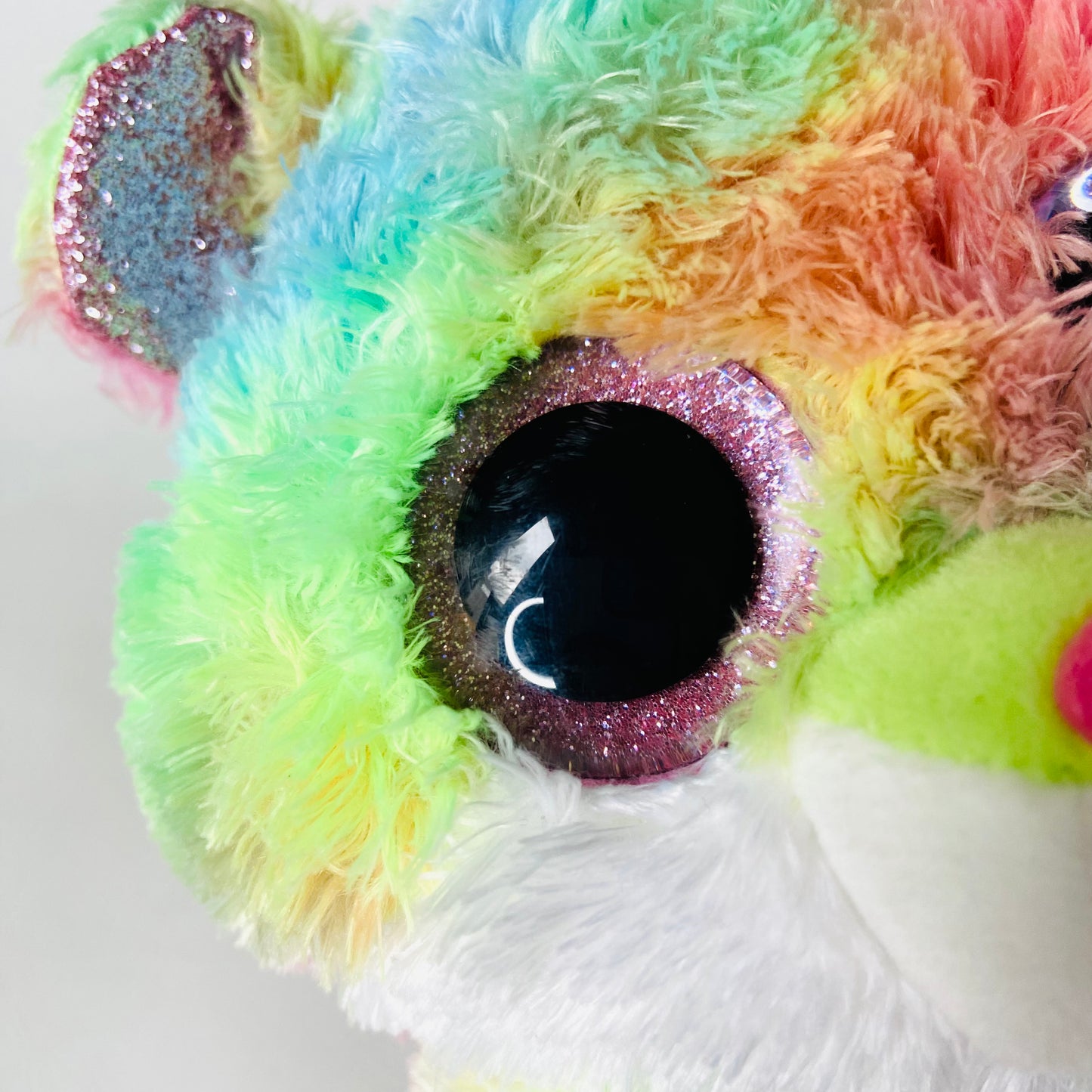 Ty Beanie Boos Hamster Rodney Pink Multi Medium Soft Toy Plush 8 inch / 20 cm