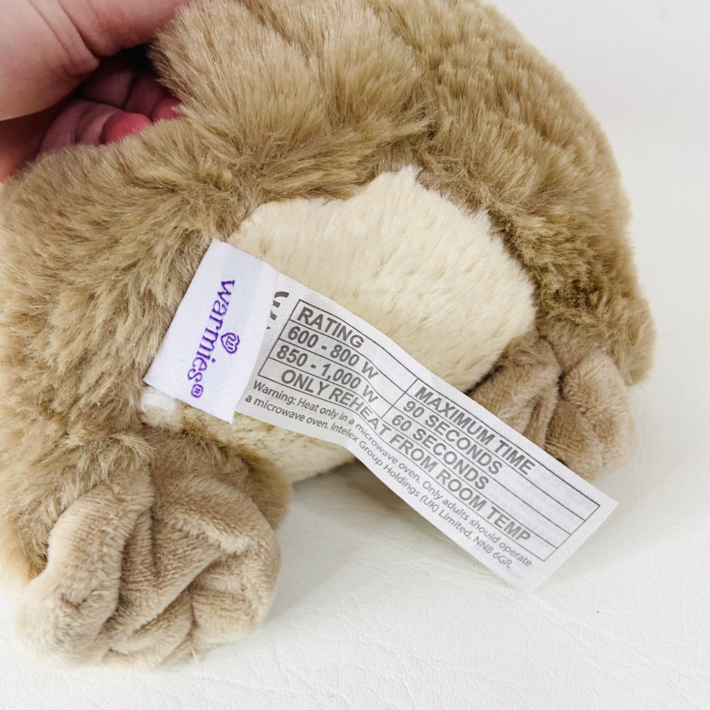 Warmies 25cm Microwavable Soothing Plush Otter Hot Or Cold Lavender Scented