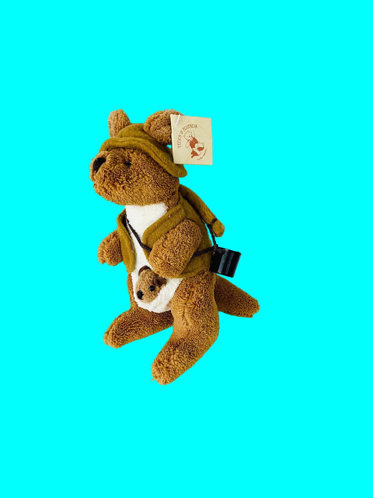 Teddy & Friends Vintage Kangaroo & Joey Swag Australia New With Tags