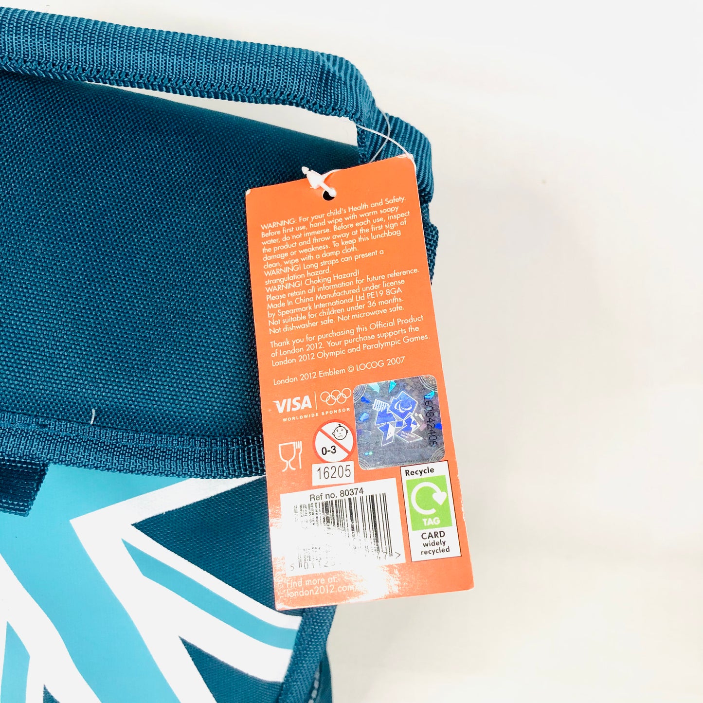 London 2012 Olympic Games Blue/Teal Cool Bag Lunch Box - NEW